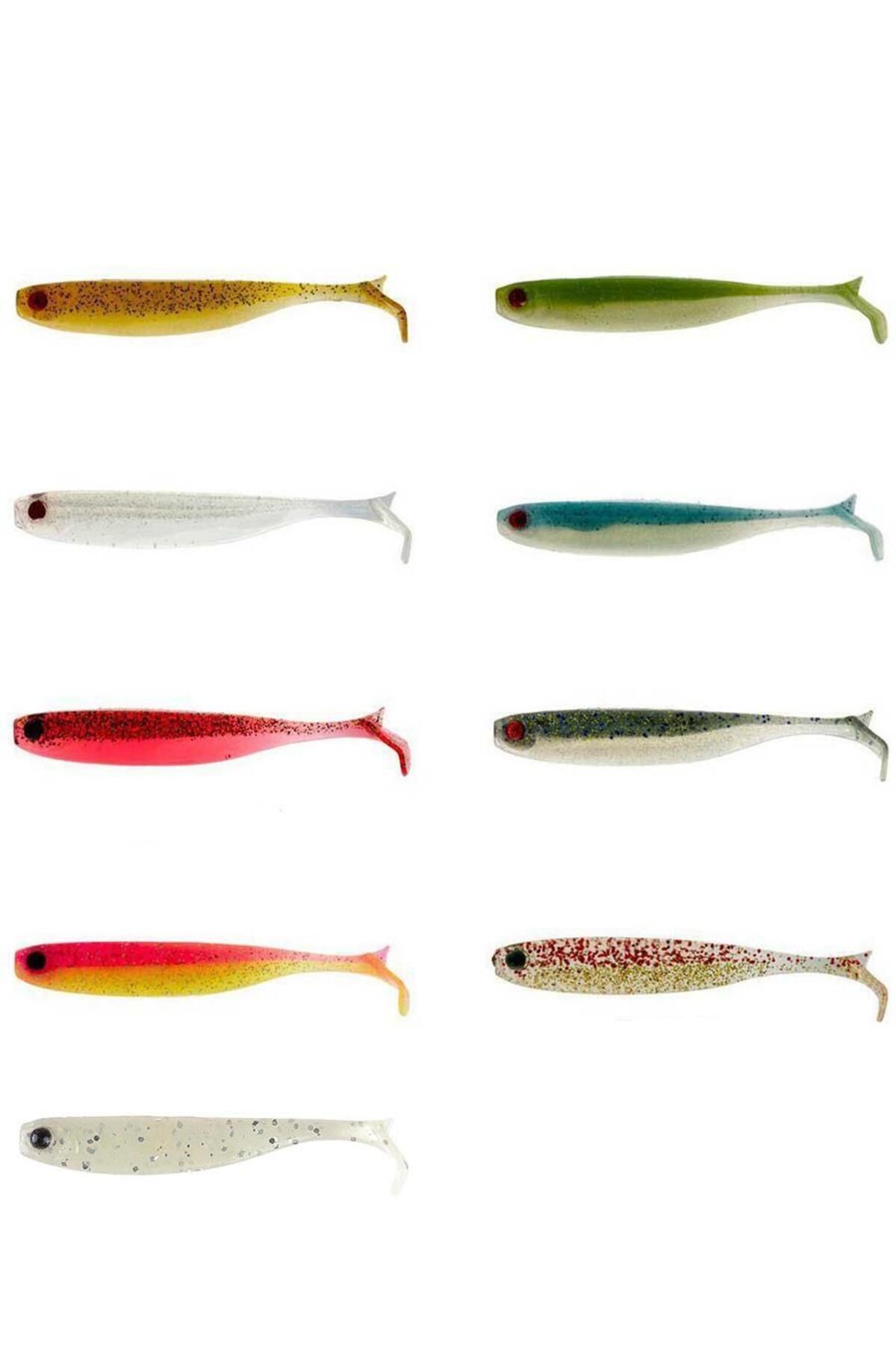 Mustad Mezashi Z-Tail Minnow Silikon Yem 9cm 6 Adet