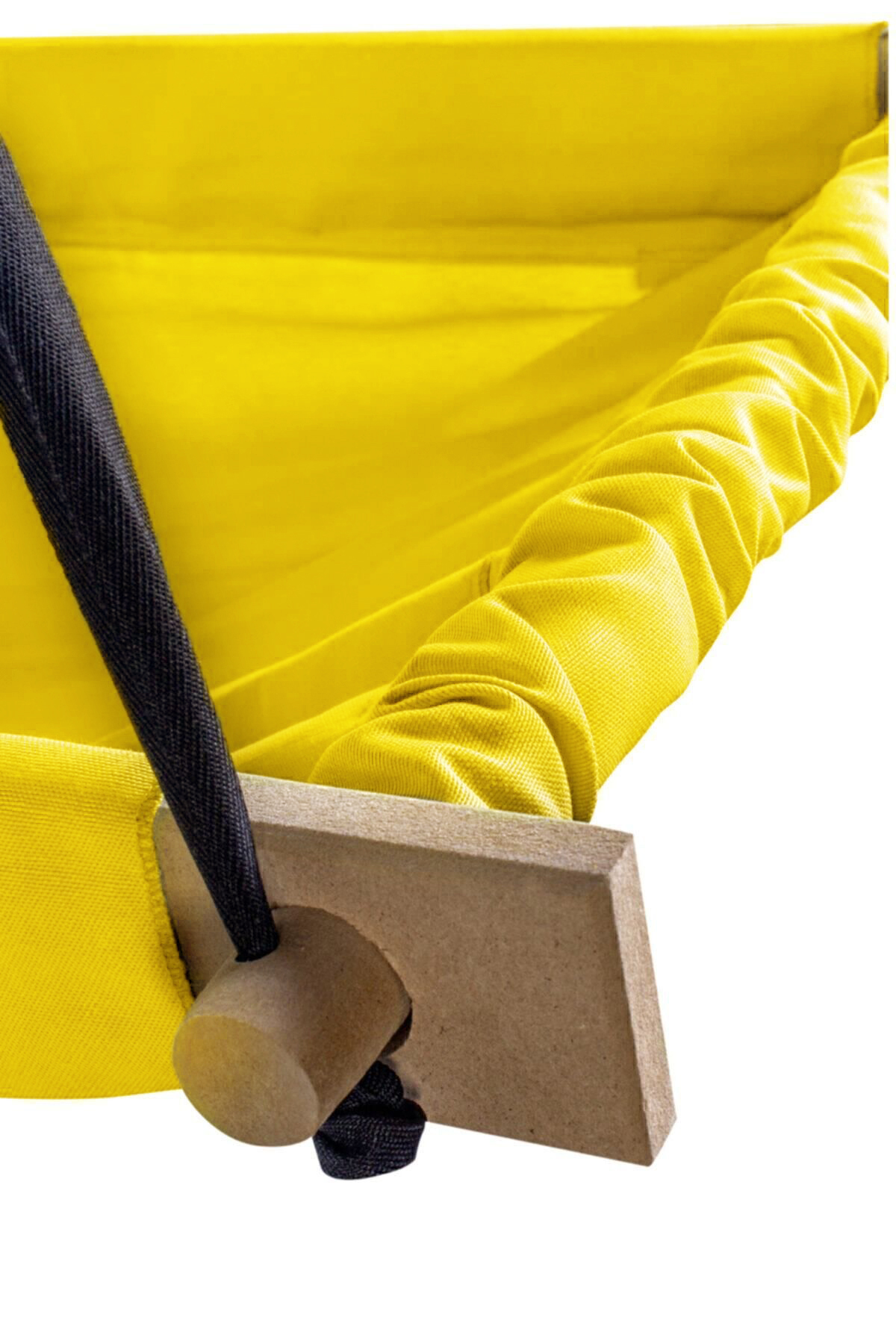 Bundeba Flow Sarı Ahşap Yaylı Zıpzıp Hamak Beşik Hoppala Tavana Asılan Hamak Salıncak Bebek Yatağı fotoğrafı 3 (önizleme)