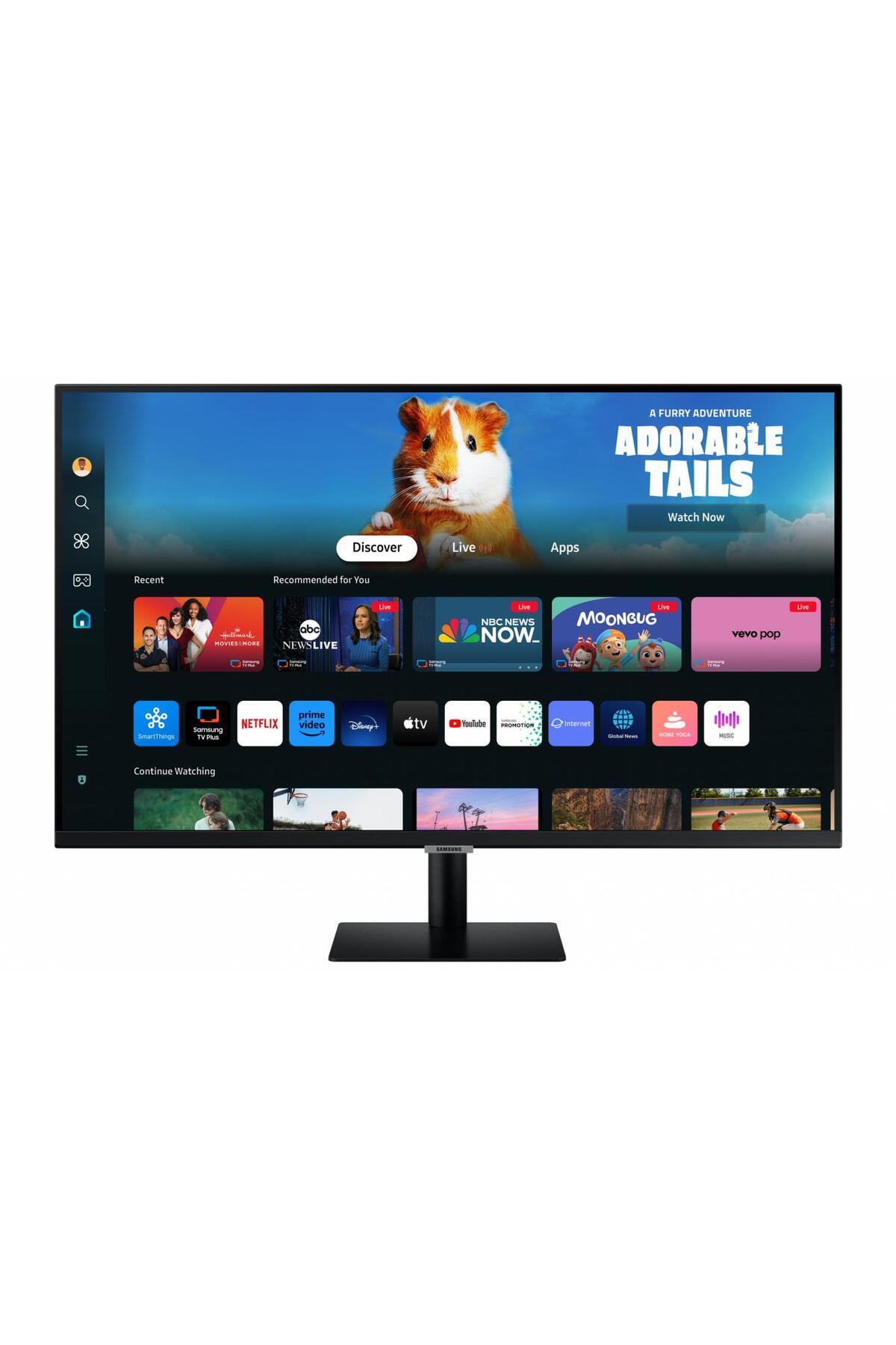 Samsung-Monitor SMART SAMSUNG, TV Experience, LS27DM500EUXDU, 27 inch, 4 ms, Full HD, HDR10, HDMI, Negru 8
