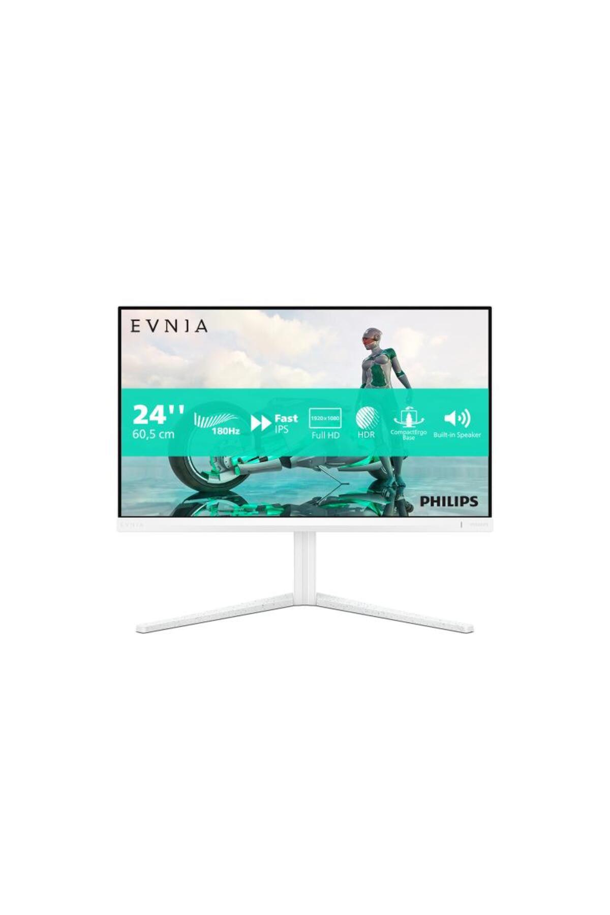 Philips-Monitor pentru jocuri Philips IPS, FHD, 180 Hz, 1 ms, 0,5 ms, HDR10, Boxe Pivot, HDMI, DisplayPort, Alb, 4
