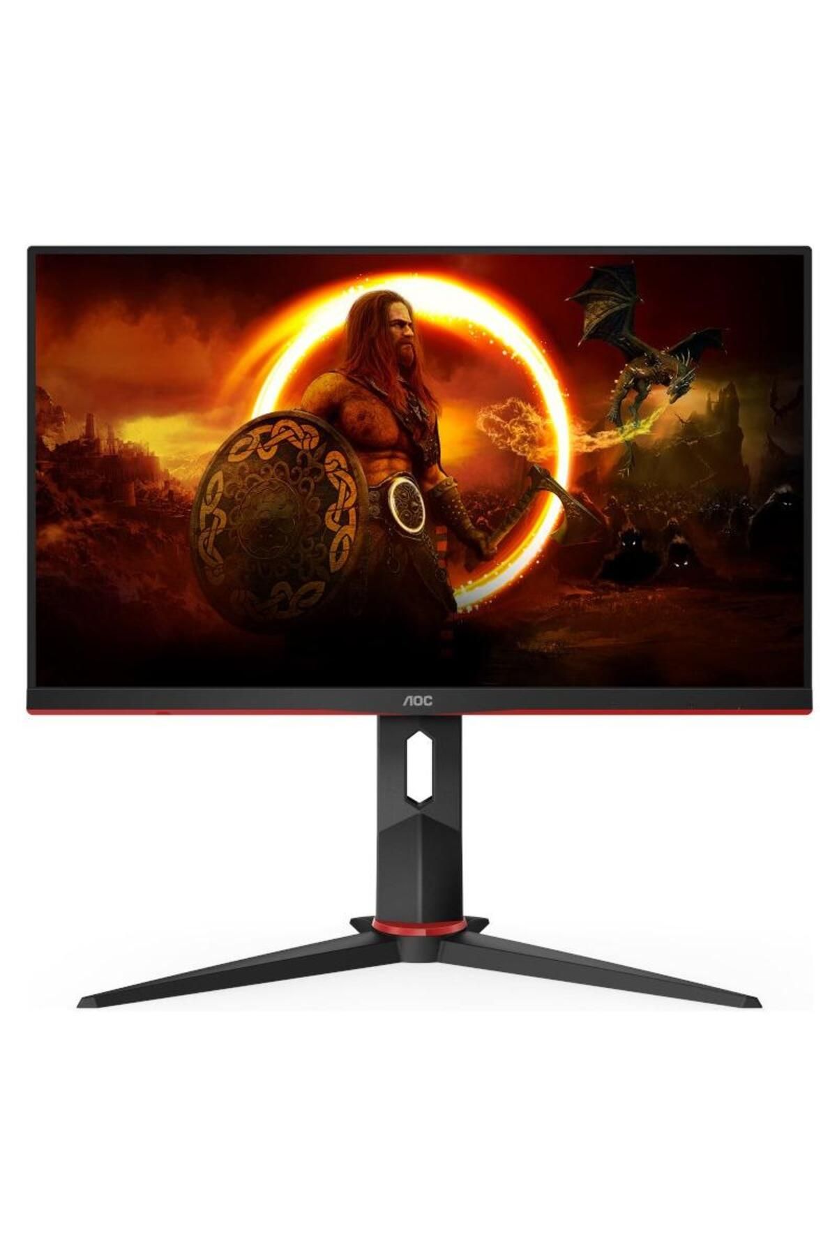 Aoc-Monitor gaming LED IPS AOC 23.8inch, Full HD, DisplayPort, 240Hz, FreeSync Premium, Vesa, Negru/Rosu 1