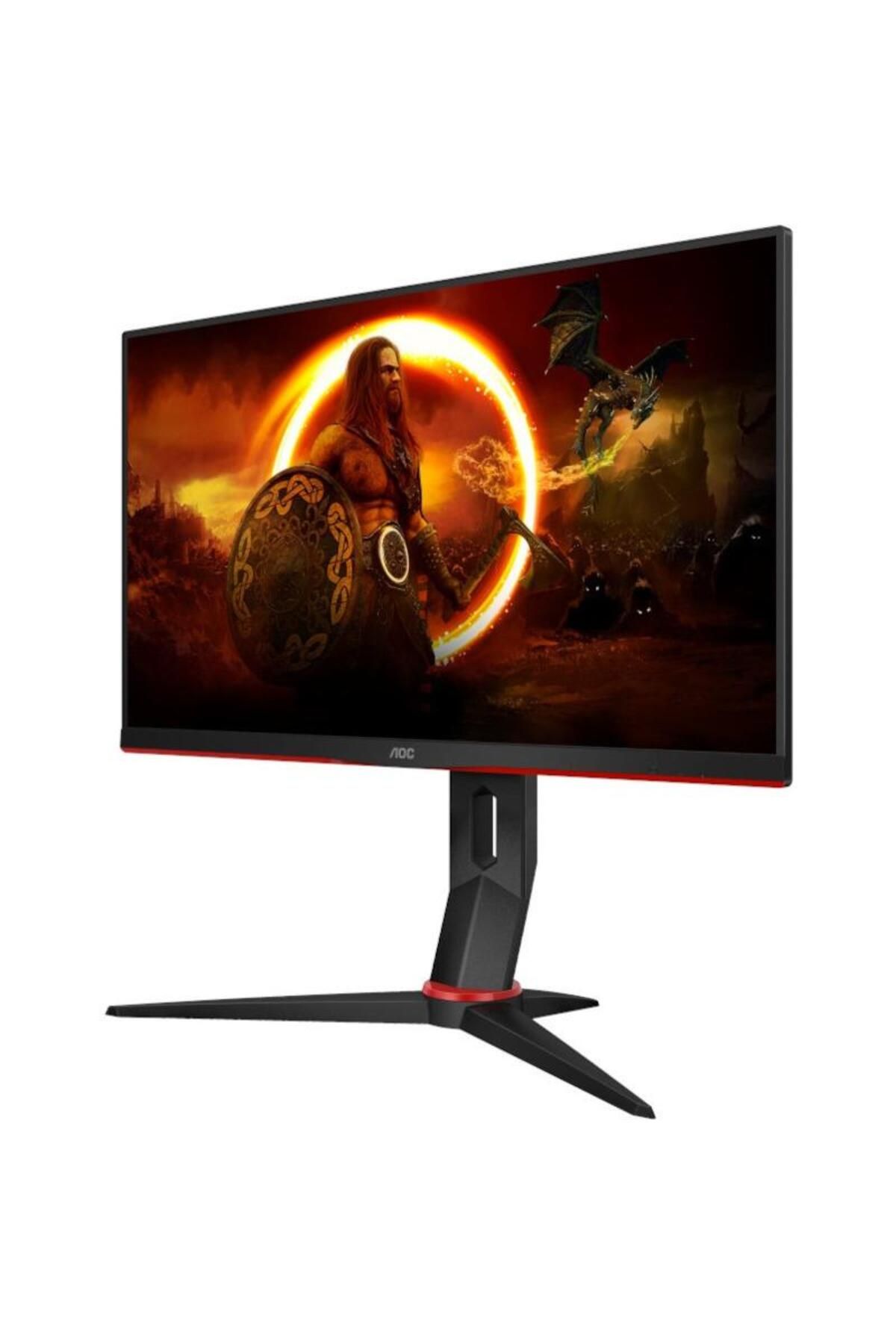 Aoc-Monitor gaming LED IPS AOC 23.8inch, Full HD, DisplayPort, 240Hz, FreeSync Premium, Vesa, Negru/Rosu 4