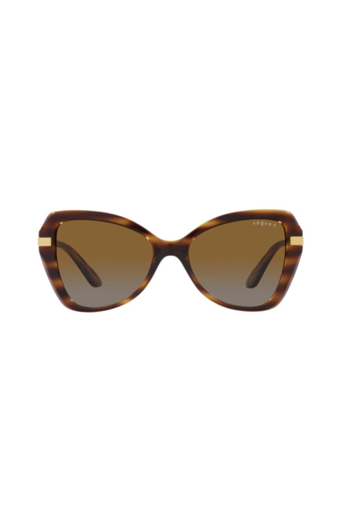 عینک آفتابی چند رنگ زنانه قهوه ای پلاریزه VO5479S 1508T5 Vogue