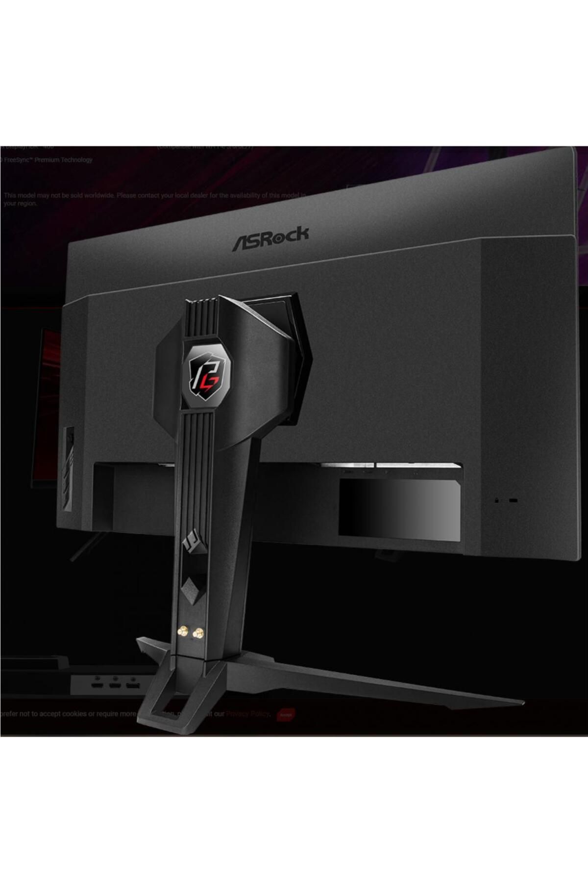 ASROCK-Monitor Gaming LED VA QHD 165Hz, 1ms, FreeSyncTM VESA DisplayHDRTM HDMI, Pivot, VESA, negru 6