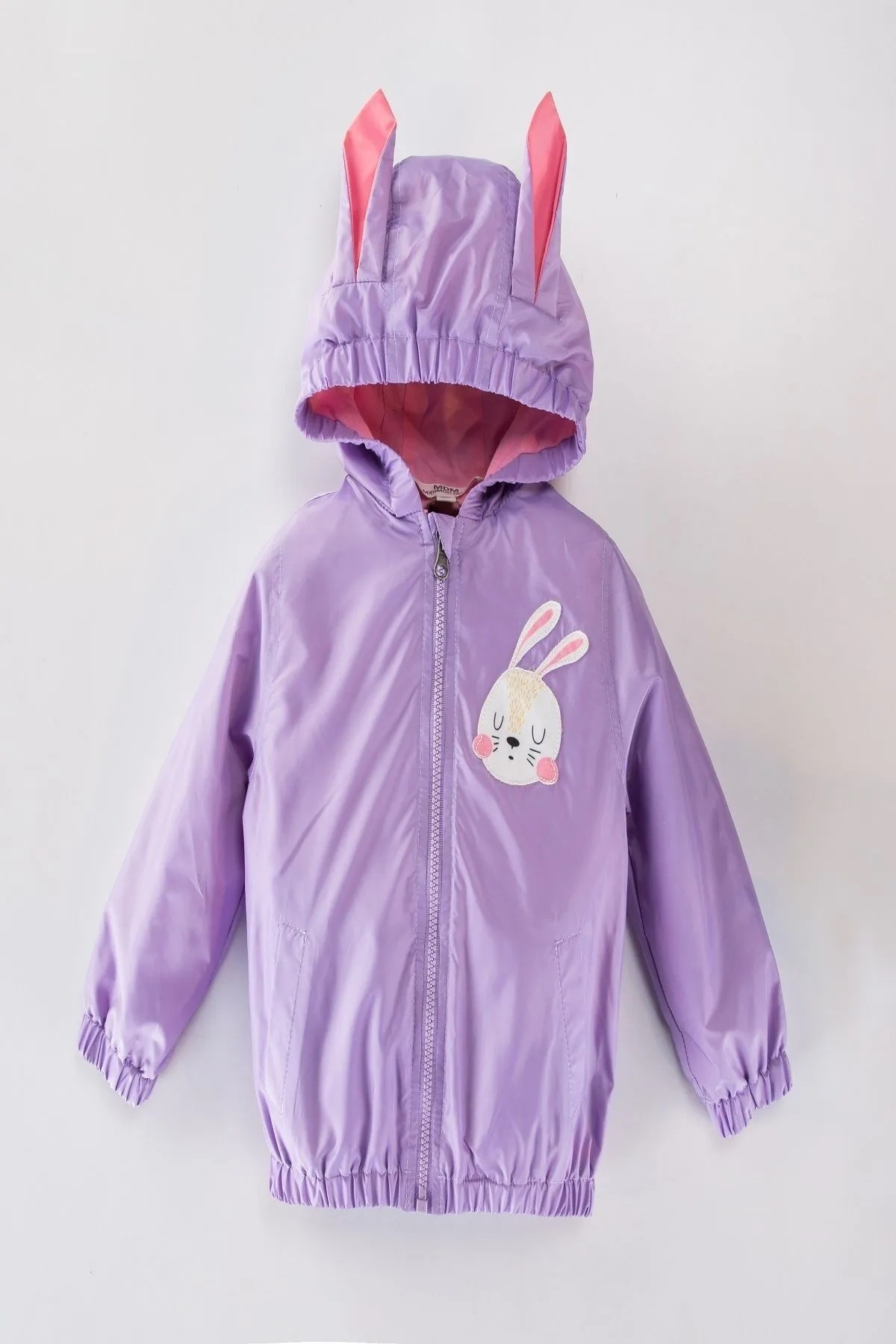 DeKuBaby Sevimli Tavşan Figürlü, Sırt Çantalı, Pamuk Astarlı, Kulaklı, Kapüşonlu Çocuk-Bebek Mont Yağmurluk fotoğrafı 2 (önizleme)