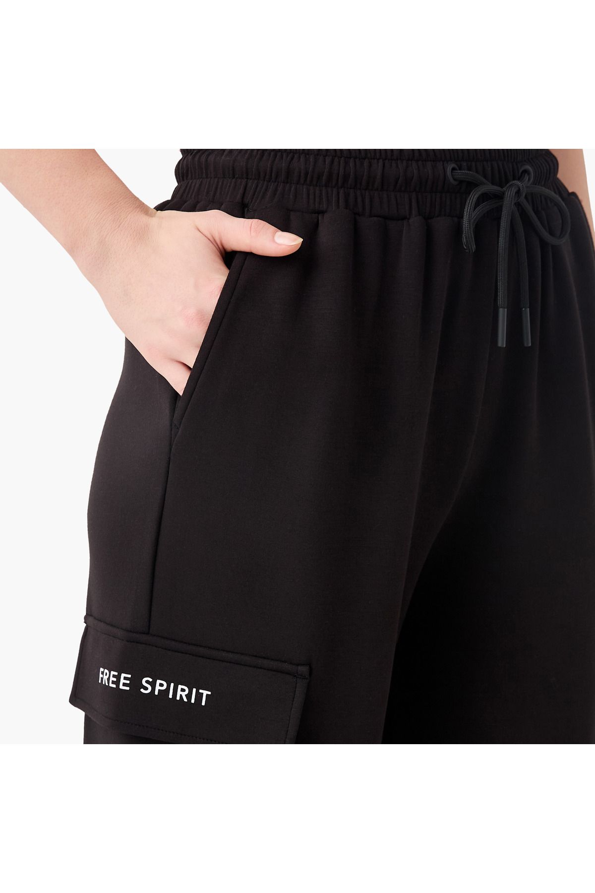 SP Characters-Mickey Mouse Print Cargo Jog Pants with Drawstring Closure 4