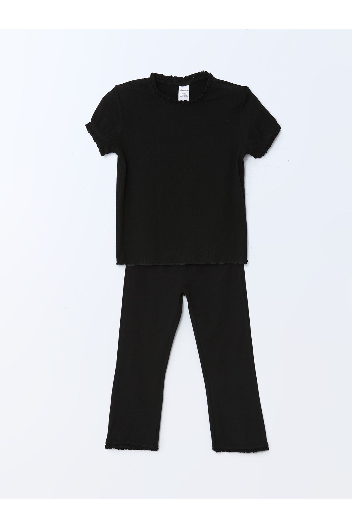 LC Waikiki-Mädchen-Bluse und Leggings-Hose im 2er-Pack 1