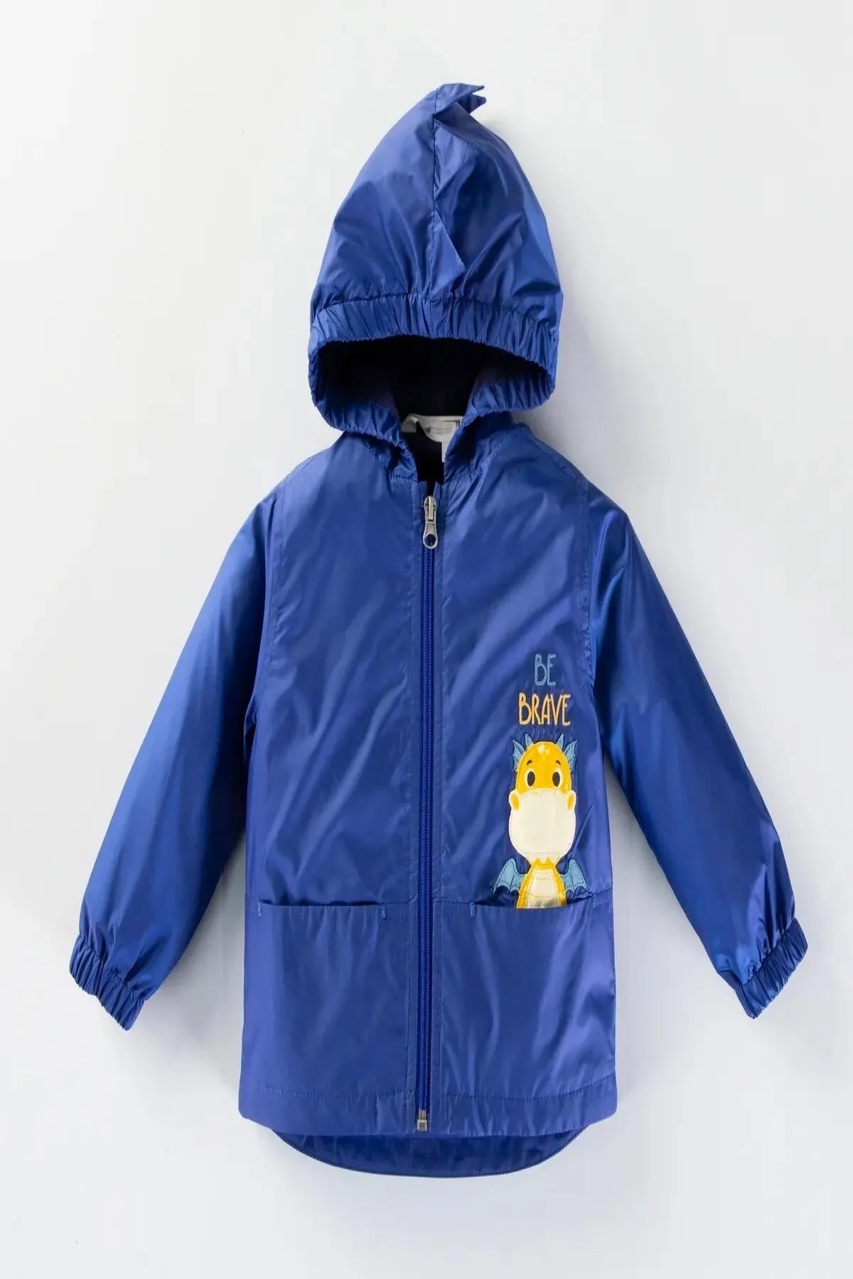 DeKuBaby Yeni Sezon Sevimli Minik EJDERHA Figürlü ,Pamuk Astarlı, Kapüşonlu Çocuk-Bebek Yağmurluk-Mont fotoğrafı 5 (önizleme)