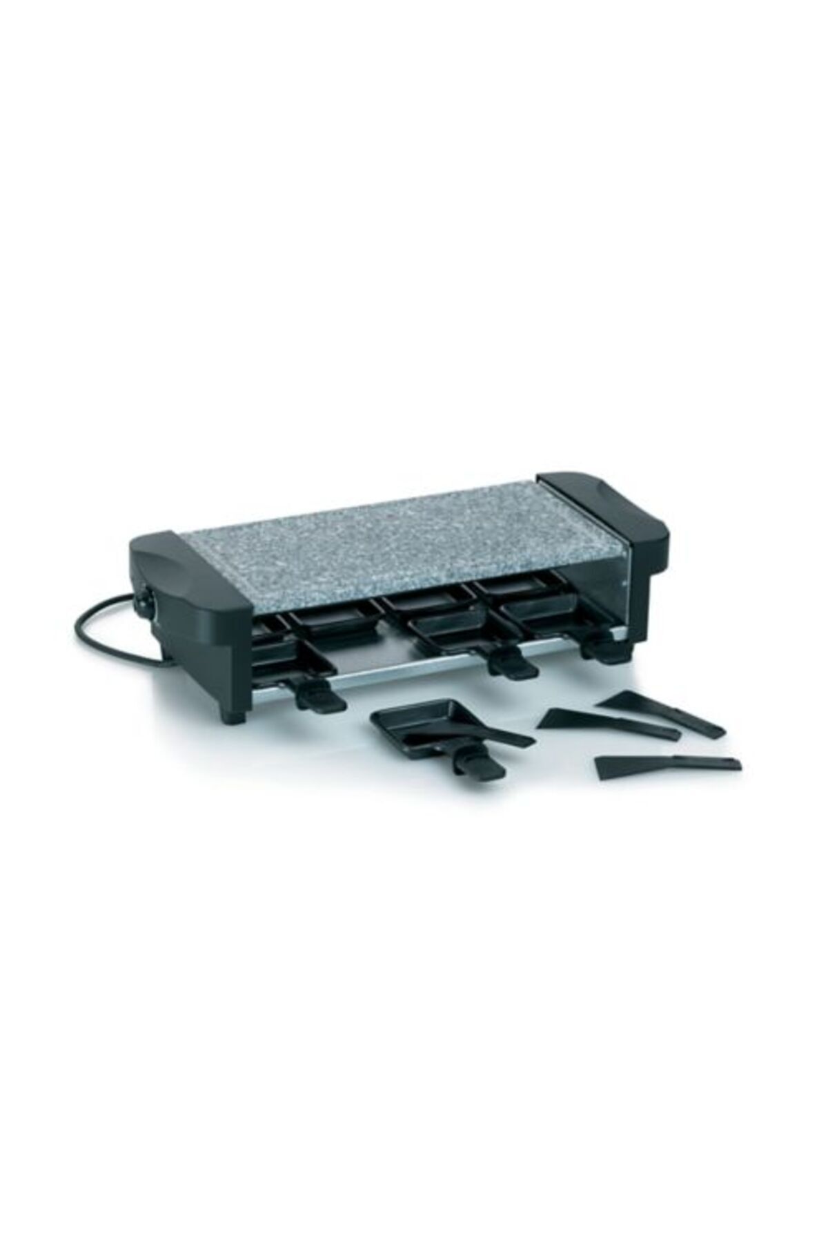 KELA Keck Lang-CENERI raclette grill with granite grill surface 8 pans 2