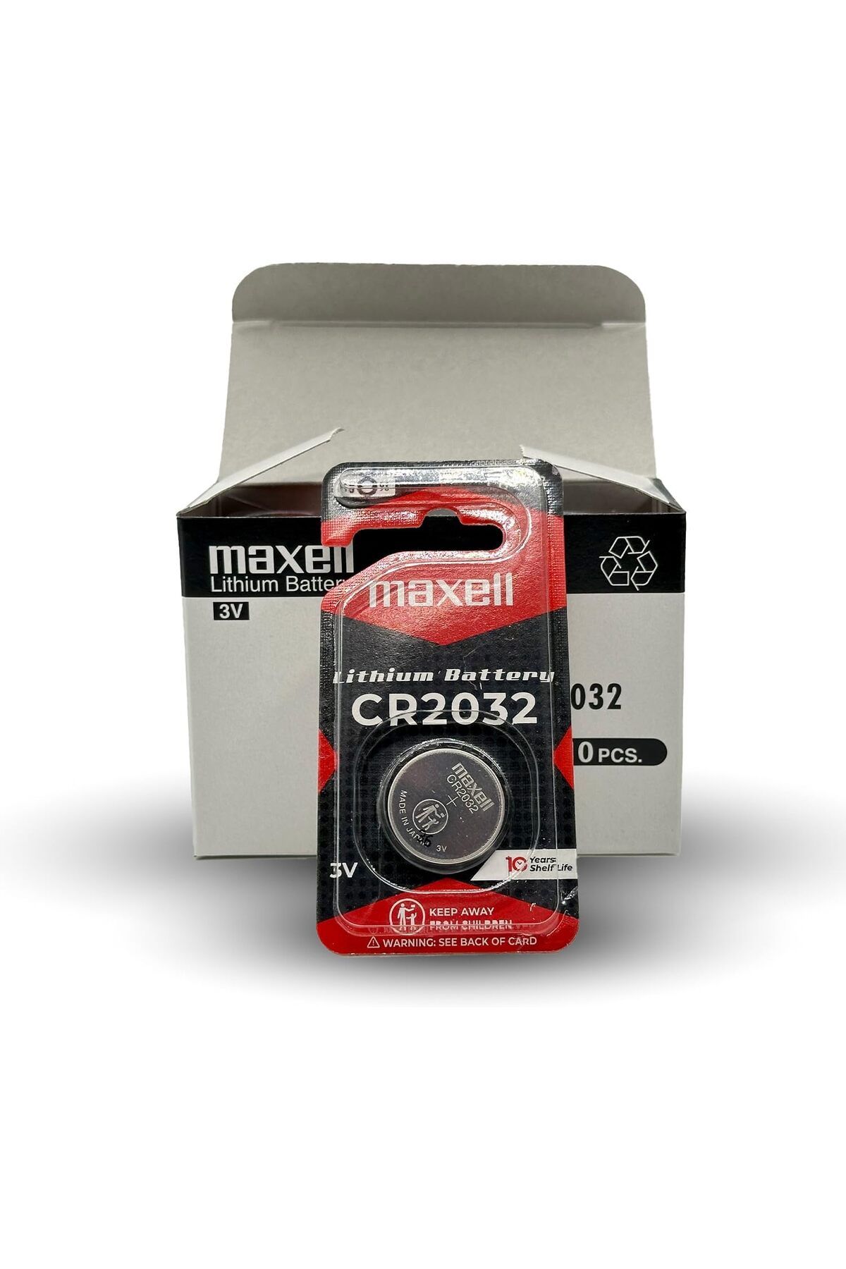 Maxell-Maxell CR2032, Main Battery Master Lithium Coin Cell Battery 3 V Blister Pack of 2 3
