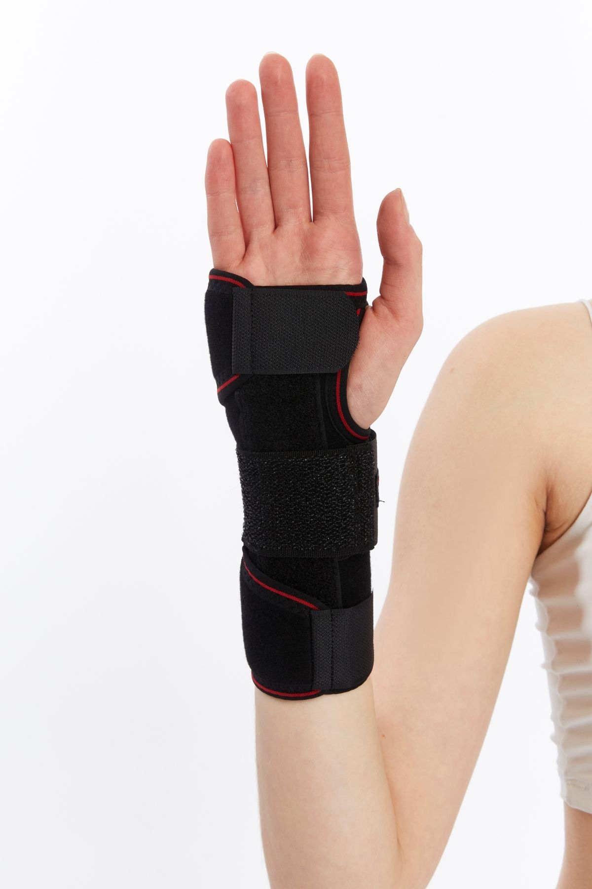 orthohealthmedical-Hand Wrist Splint Neoprene Fabric Metal Support Static Hand Wrist Splint Fits for Right and Left Arm 3