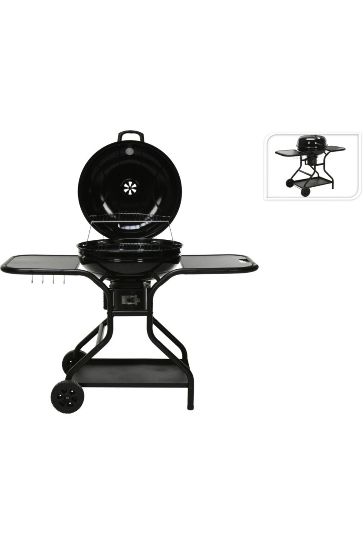 Progarden-Spherical charcoal grill with side tables 56 cm 1