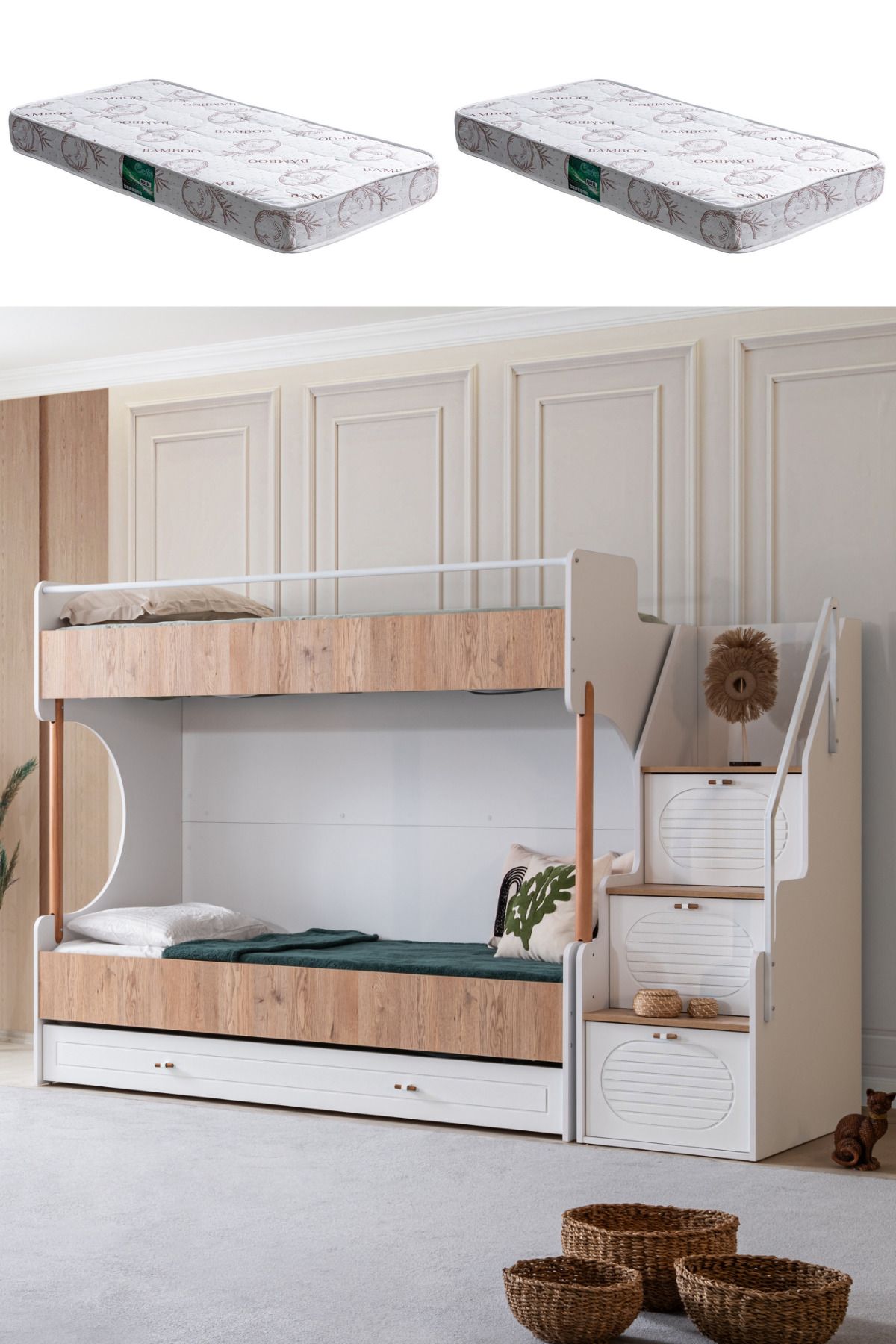 Setay Ranza, Vita Bohem Yavrulu Ceviz Ranza + 2 Adet Comfort Yatak