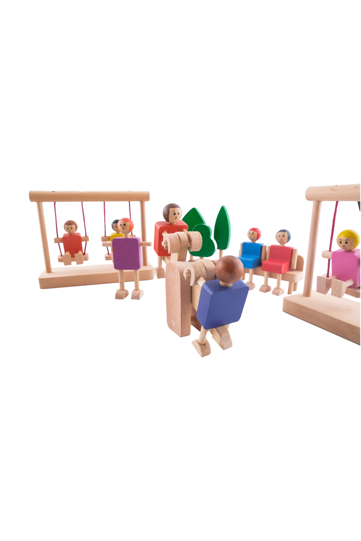 Genel Markalar Montessori Ahşap Park Oyun Seti – Eğitici Rol Yapma Oyuncağı fotoğrafı 5 (önizleme)
