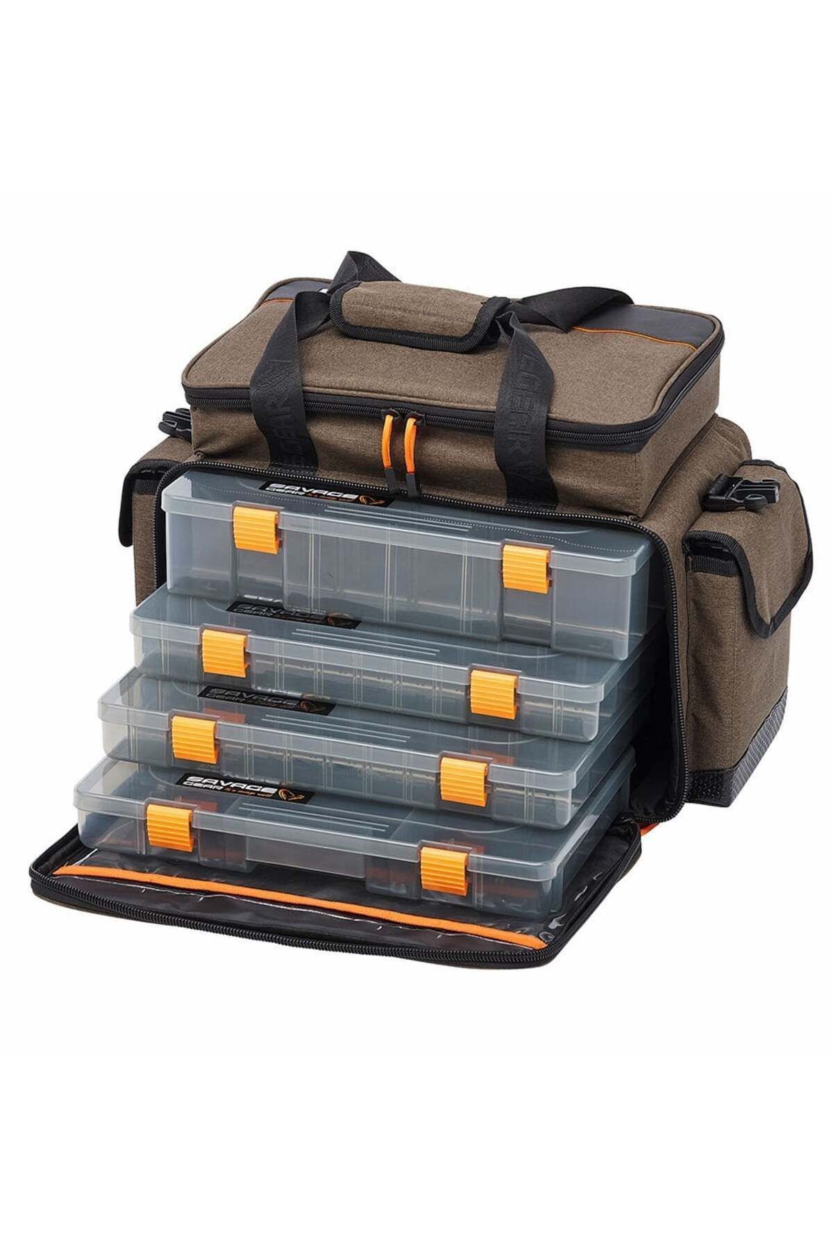 Savage Gear Specialist Lure Bag L 6 Boxes 35X50X25cm 31L Kahverengi