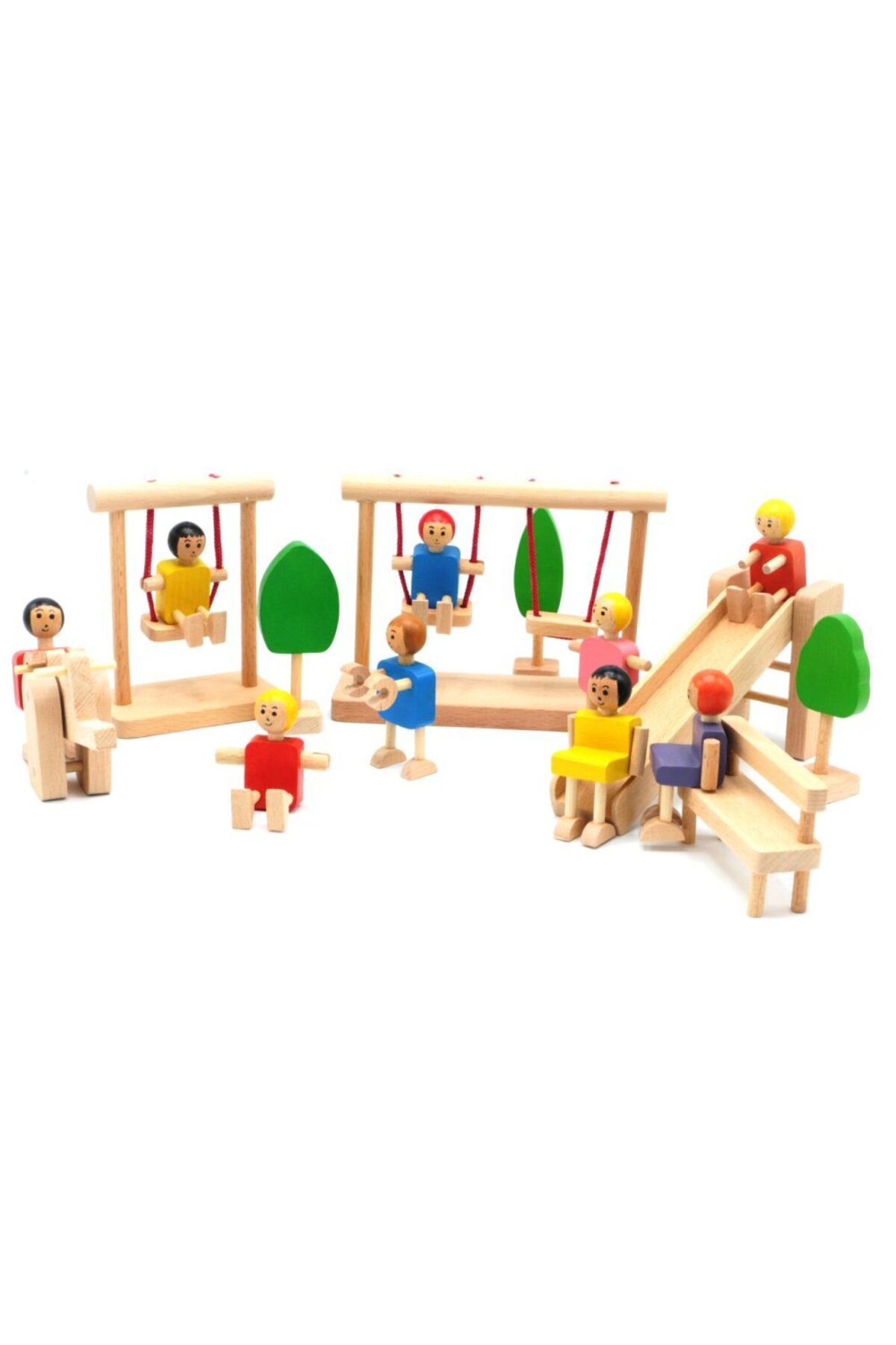 Genel Markalar Montessori Ahşap Park Oyun Seti – Eğitici Rol Yapma Oyuncağı fotoğrafı 2 (önizleme)