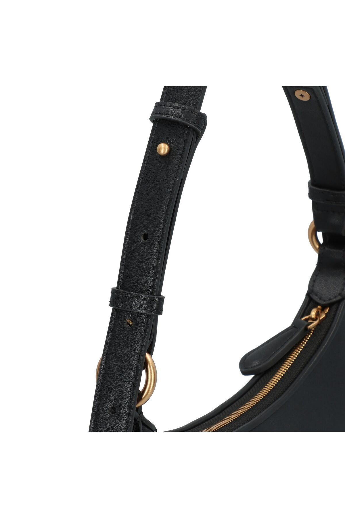 PİNKO-Half Moon Schultertasche Leder 26 cm 4