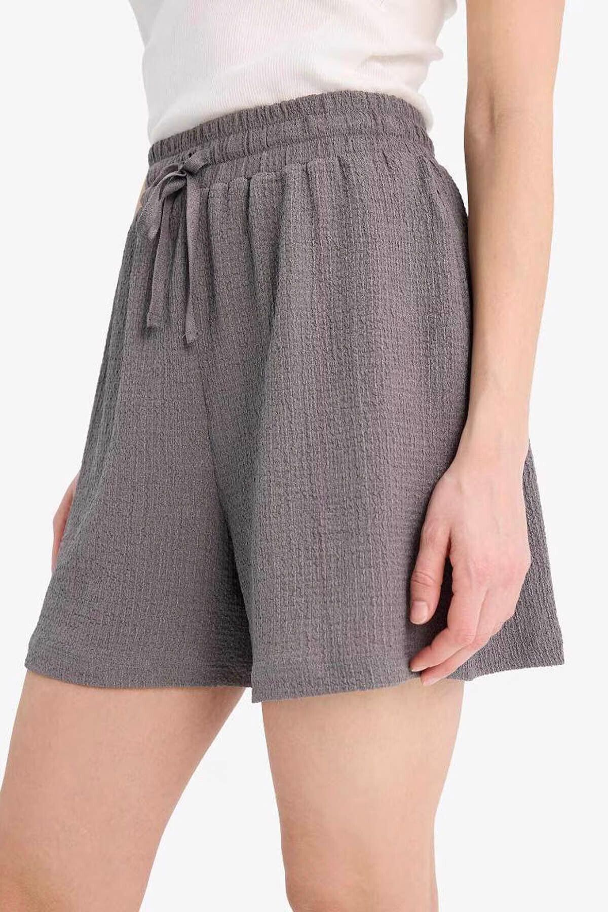 DeFacto-Cool Loose Fit Wrap Shorts A6223Ax25Sm 4
