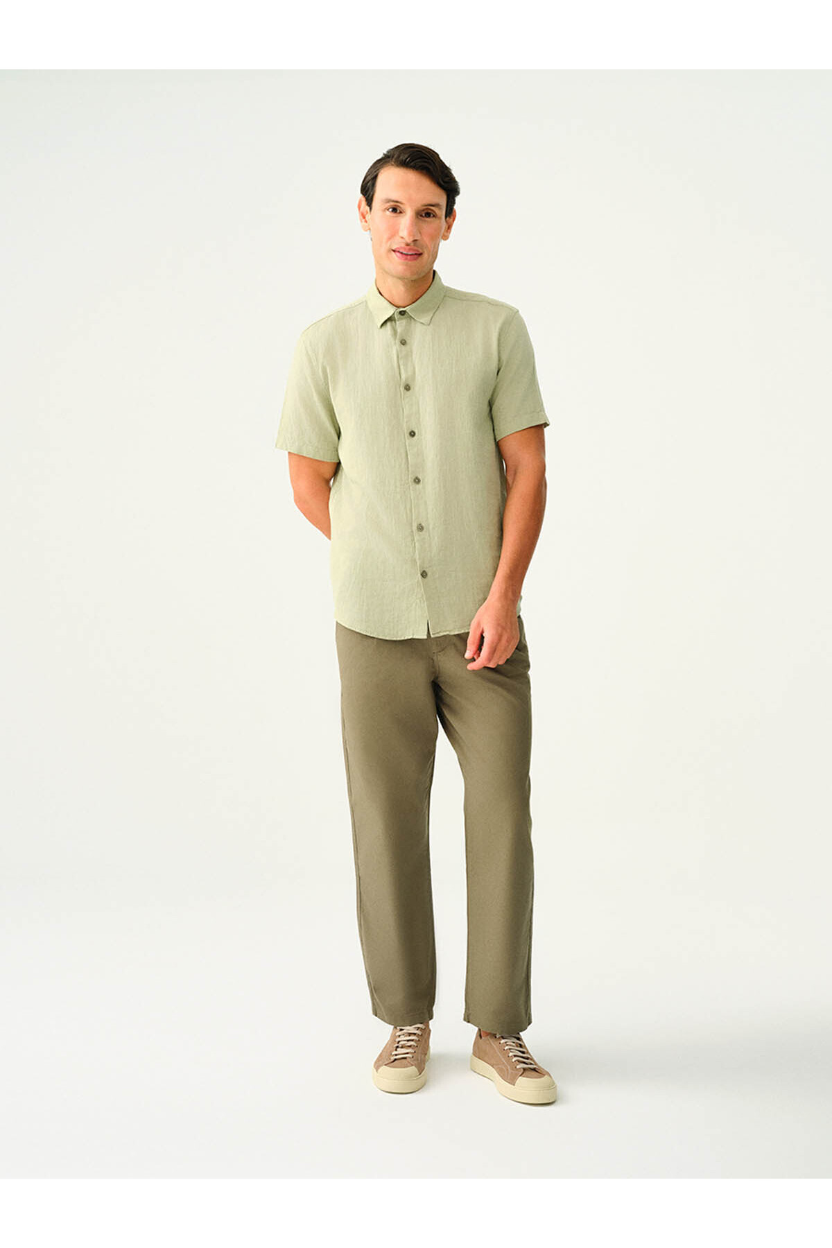Loft-Light Khaki Men's Shirt Lf2035478 2