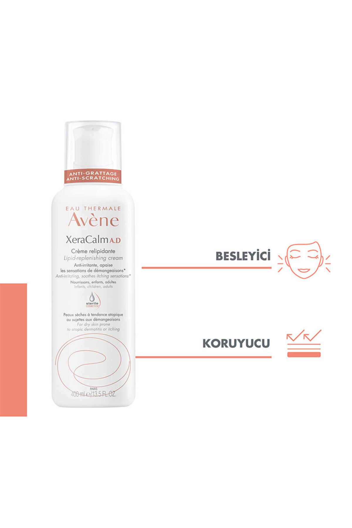 کرم مرطوب کننده Xeracalm A.d 400 میلی لیتر Avene