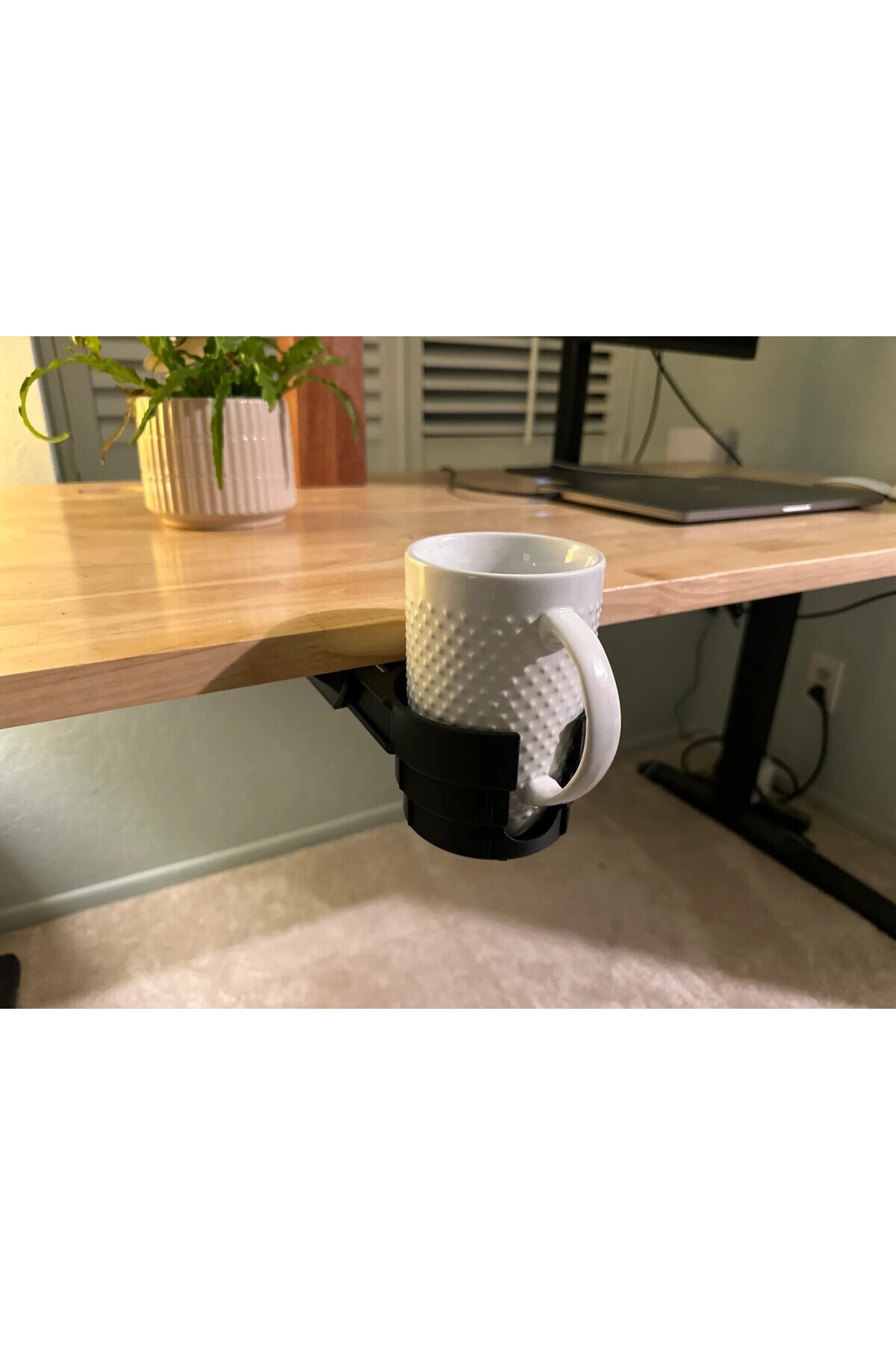 Rekatech-Under Desk Cup Holder - Movable and Practical Cup Holder 4