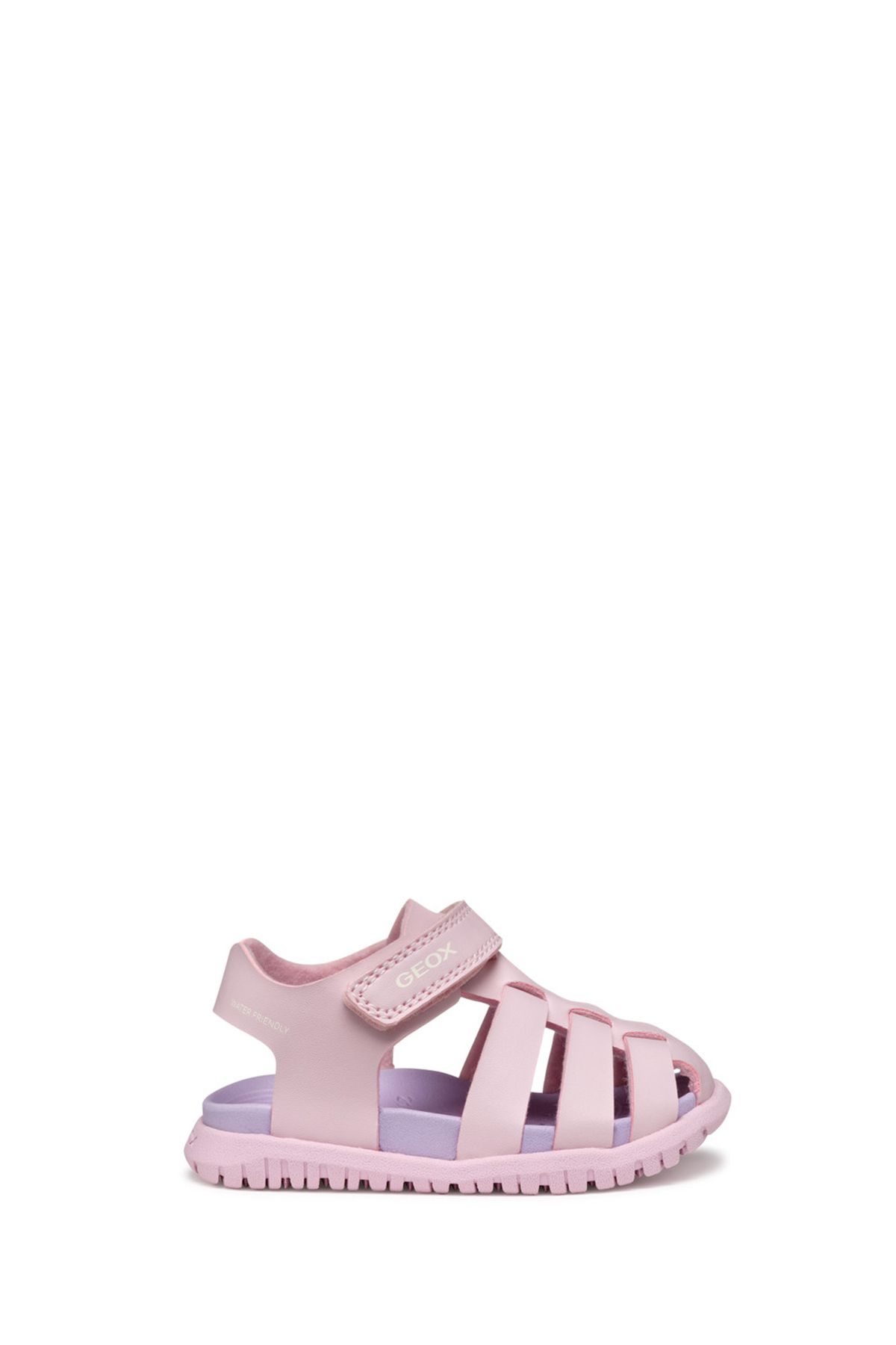 Baby Girl Pink B Sandal Fusbetto A - Synt.Lea Banded Sandal B556BA000BCC8004 Geox