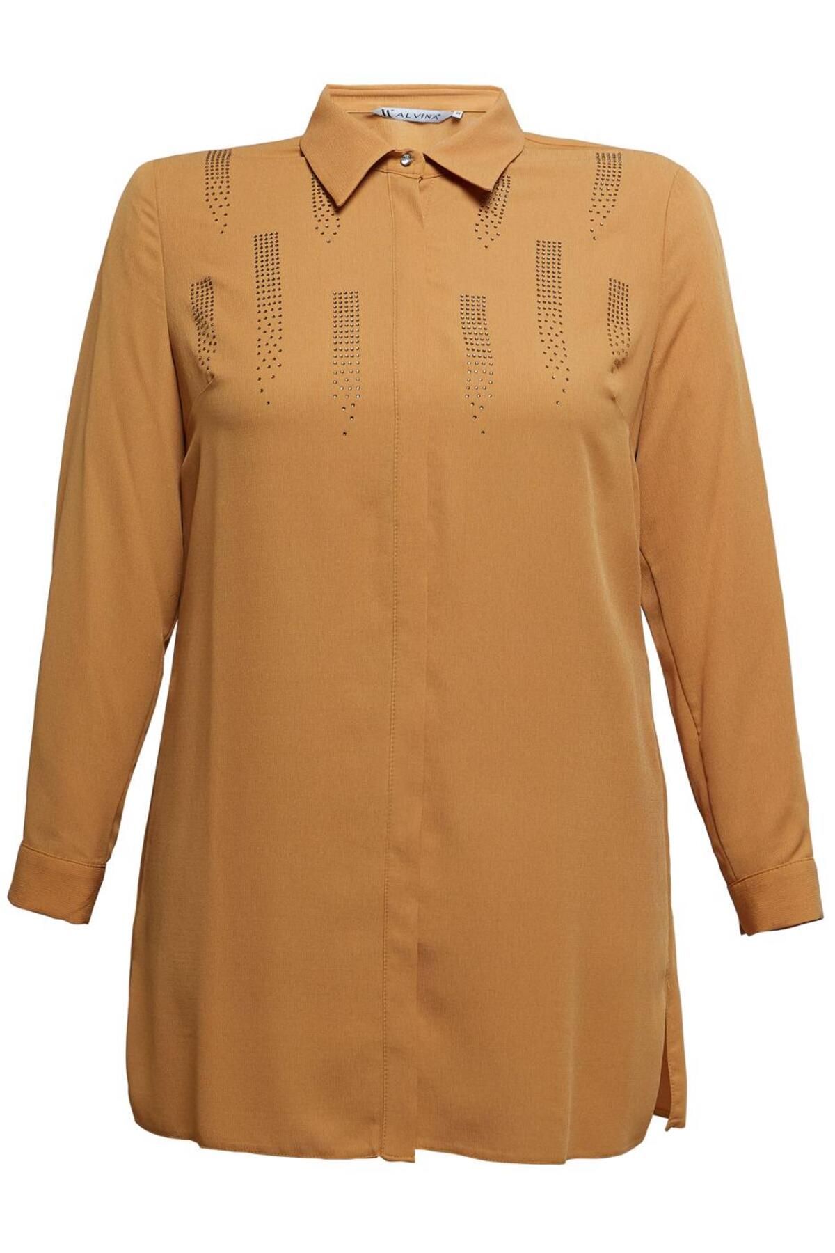 تونیک سنگی سایز بزرگ 20397 Alvina