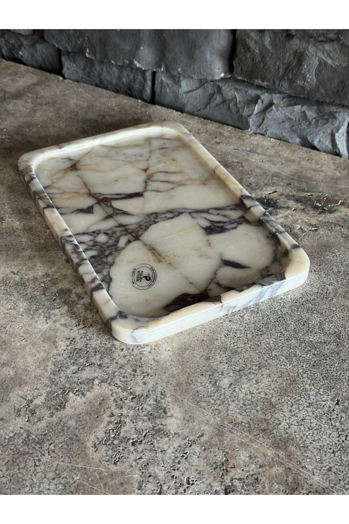Polen Stone-: Calacatta Marble Tray - 30X20 cm 3