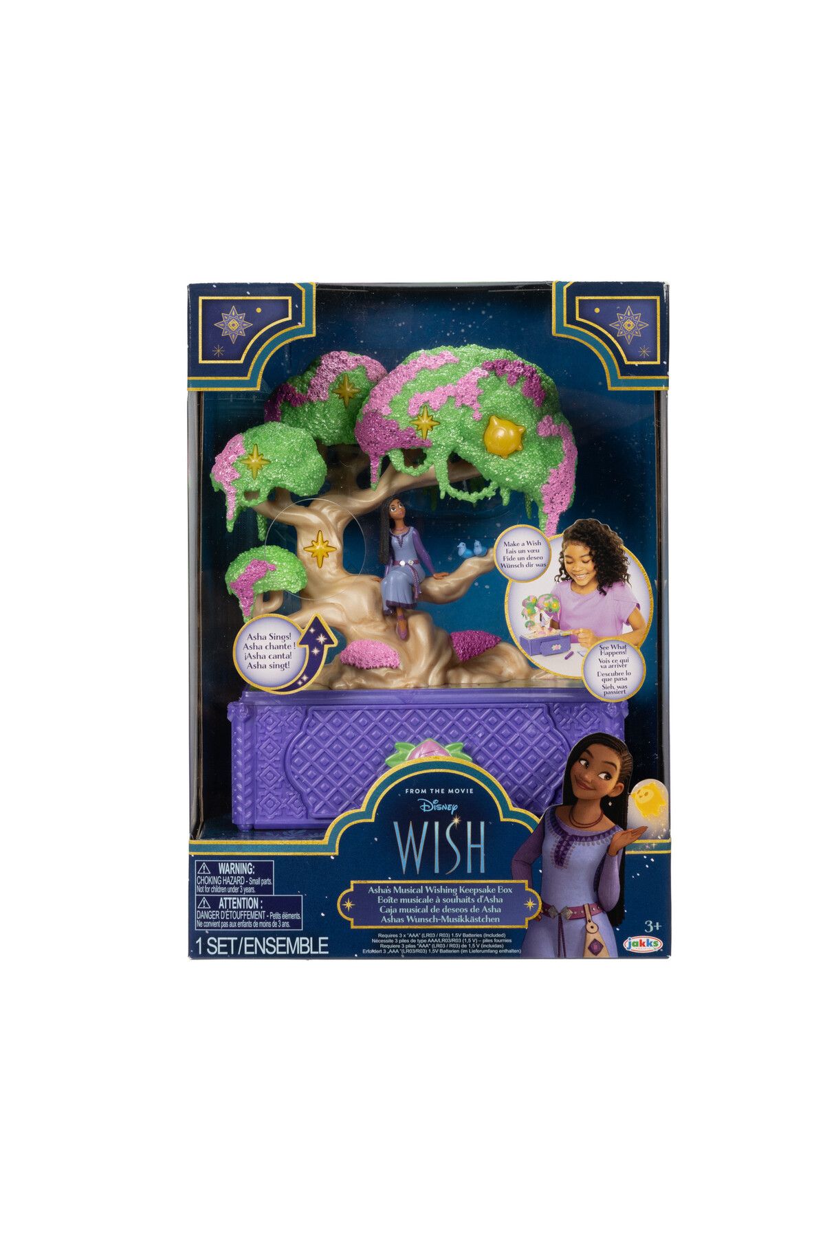 Disney-Wish Wishing Tree Jewelry Box Battery Operated |Gift for Kids and Teen 3
