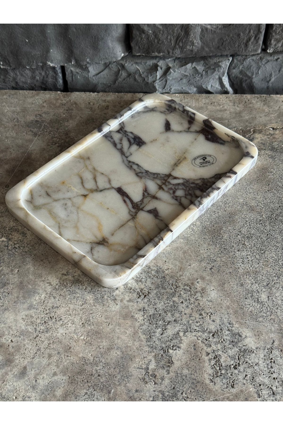 Polen Stone-: Calacatta Marble Tray - 30X20 cm 2