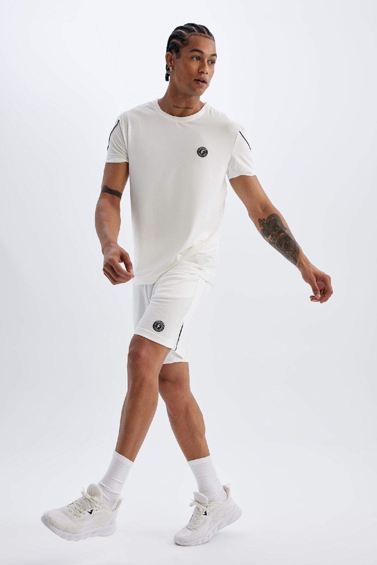 DeFacto-DeFactoFit - Shorts aus schwerem Stoff mit kurzem Bein für Sportler C1751AX24SM 3