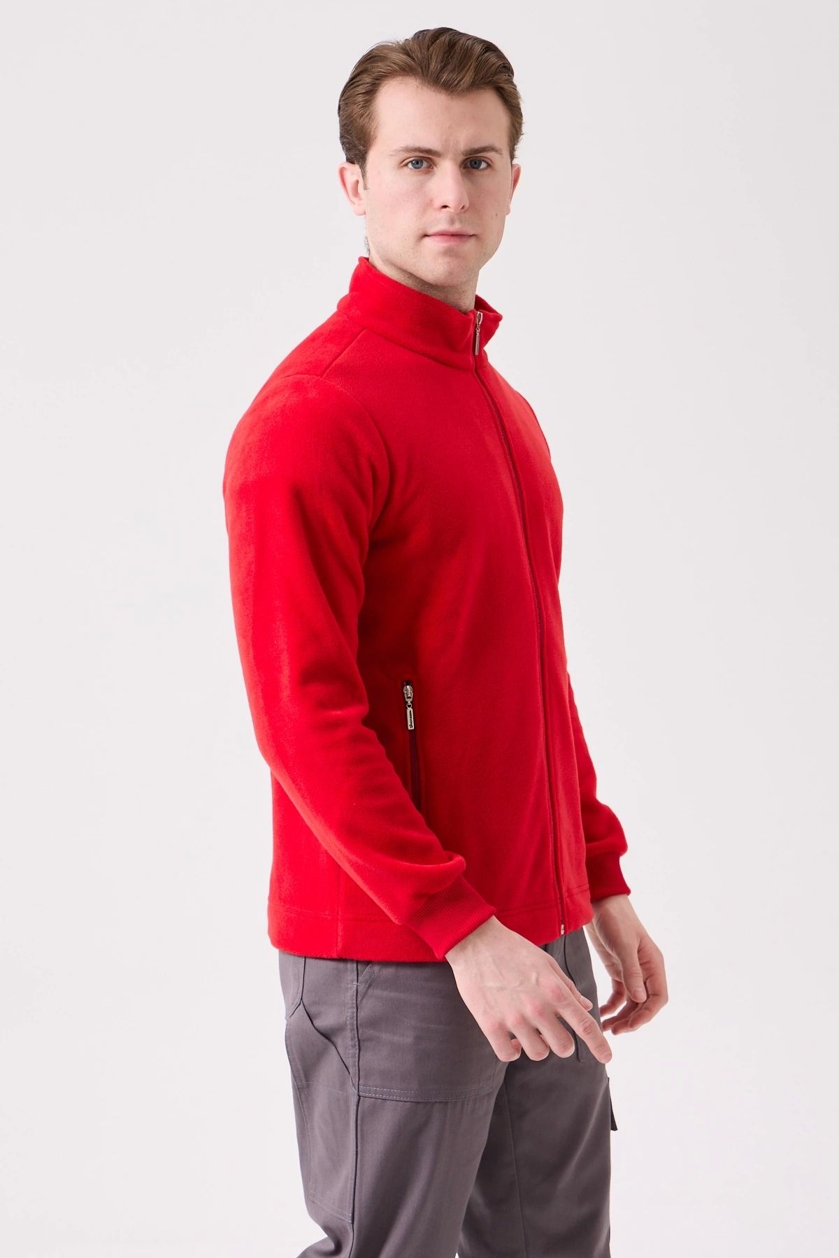 Kardelen İş Elbiseleri-Galanthus Fleece Coat Men's Zip-Up Warm Comfortable and Durable Winter Fleece 2