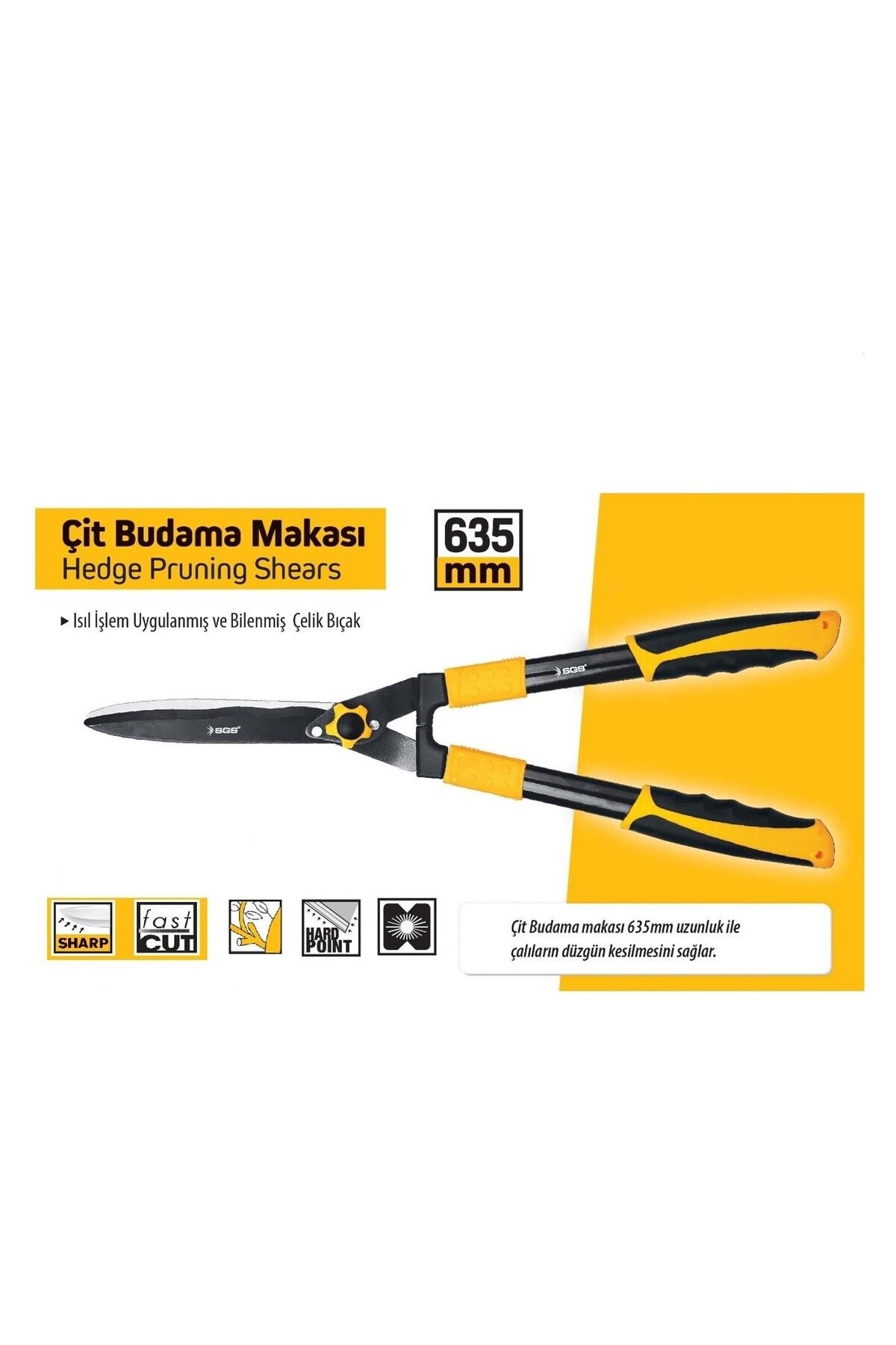 SGS-Foarfece de tundere pentru gard de 635 mm 3