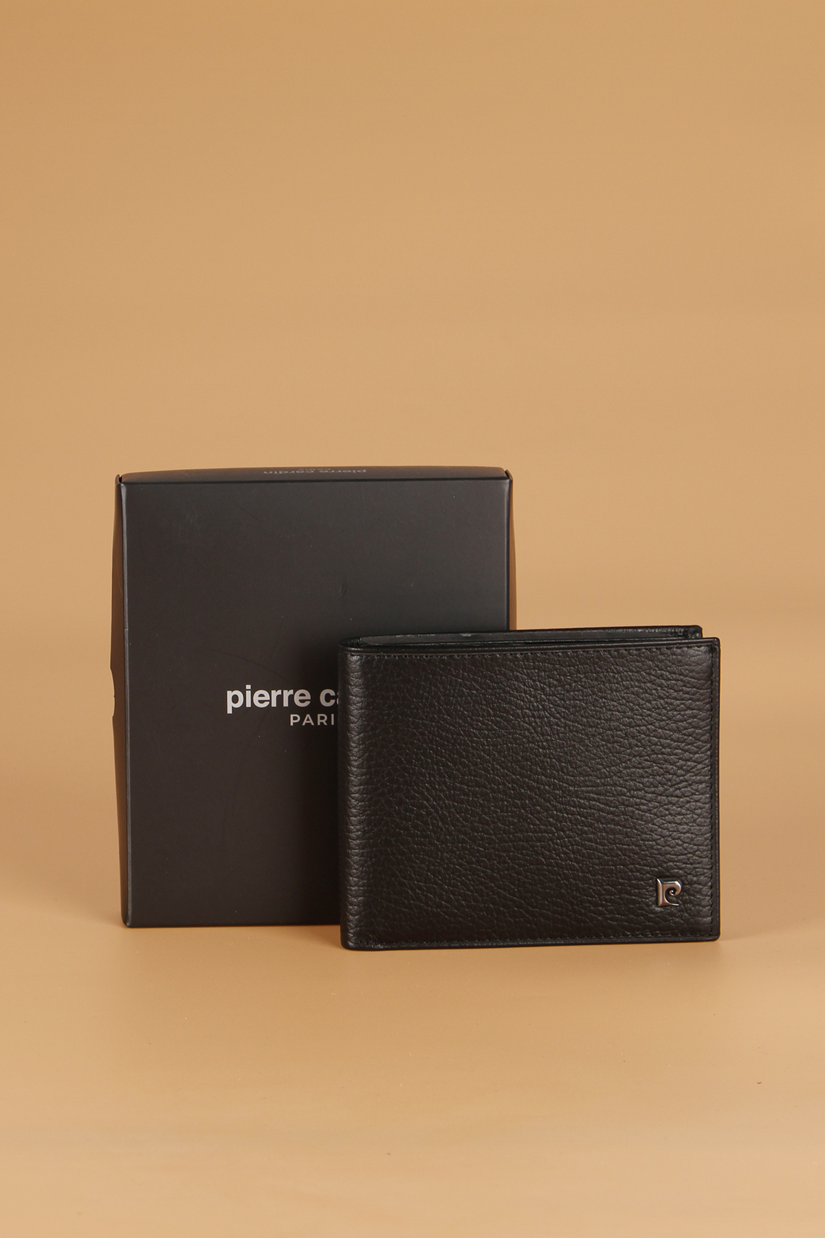 پیر کاردین کیف پول مردانه چرم اصل مدل ۲۳۶۸، جا کارتی، FLOTUR-BLACK