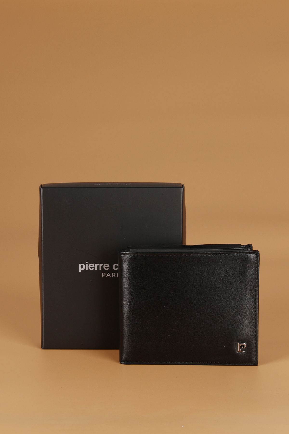 جا کارتی مردانه 2243 چرم اصل آنالین مشکی Pierre Cardin