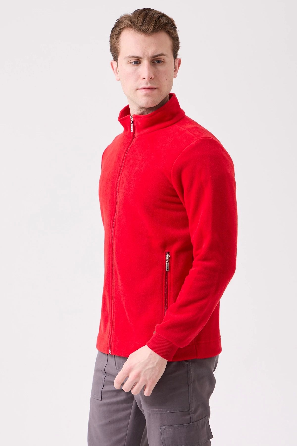 Kardelen İş Elbiseleri-Galanthus Fleece Coat Men's Zip-Up Warm Comfortable and Durable Winter Fleece 4