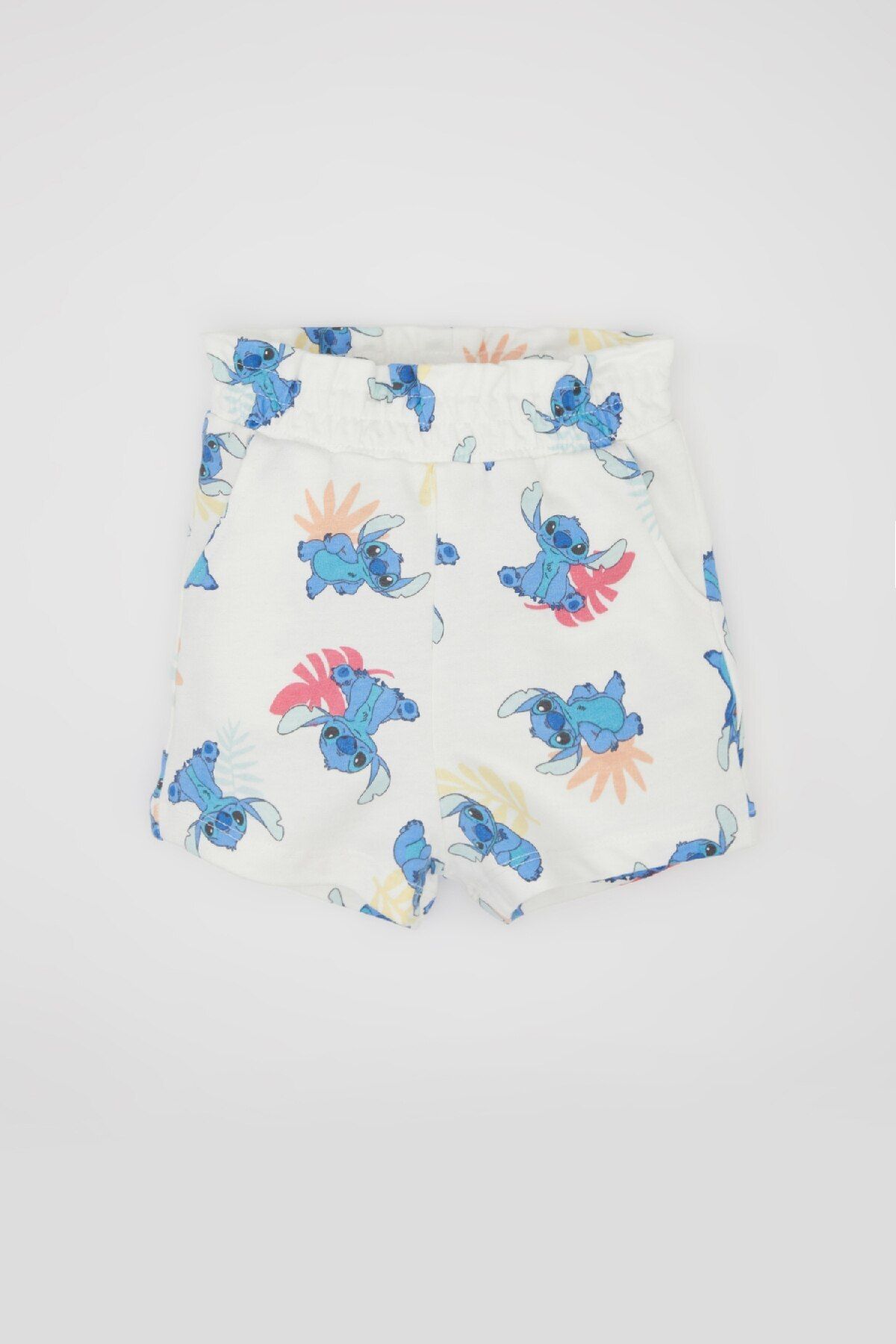 DeFacto-Disney Lilo & Stitch Baby Girls 2-Piece Set - Crew Neck Short Sleeve T-Shirt and Shorts C5456A524Sm 2
