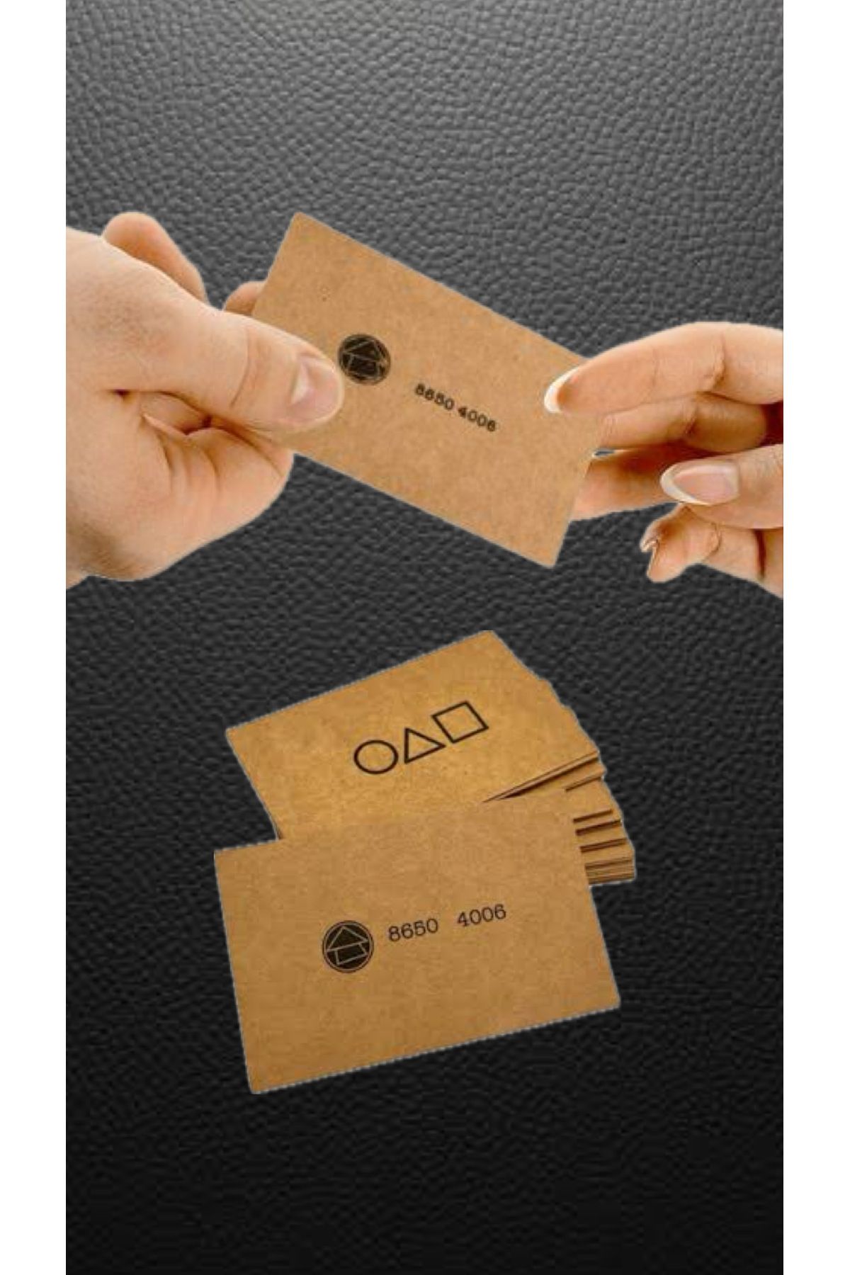 Squid Game-2Pcs Game-5Taash Gonggi - Ddakji Card Game. With Key Ring and 5 Invitation Cards as Gift 3