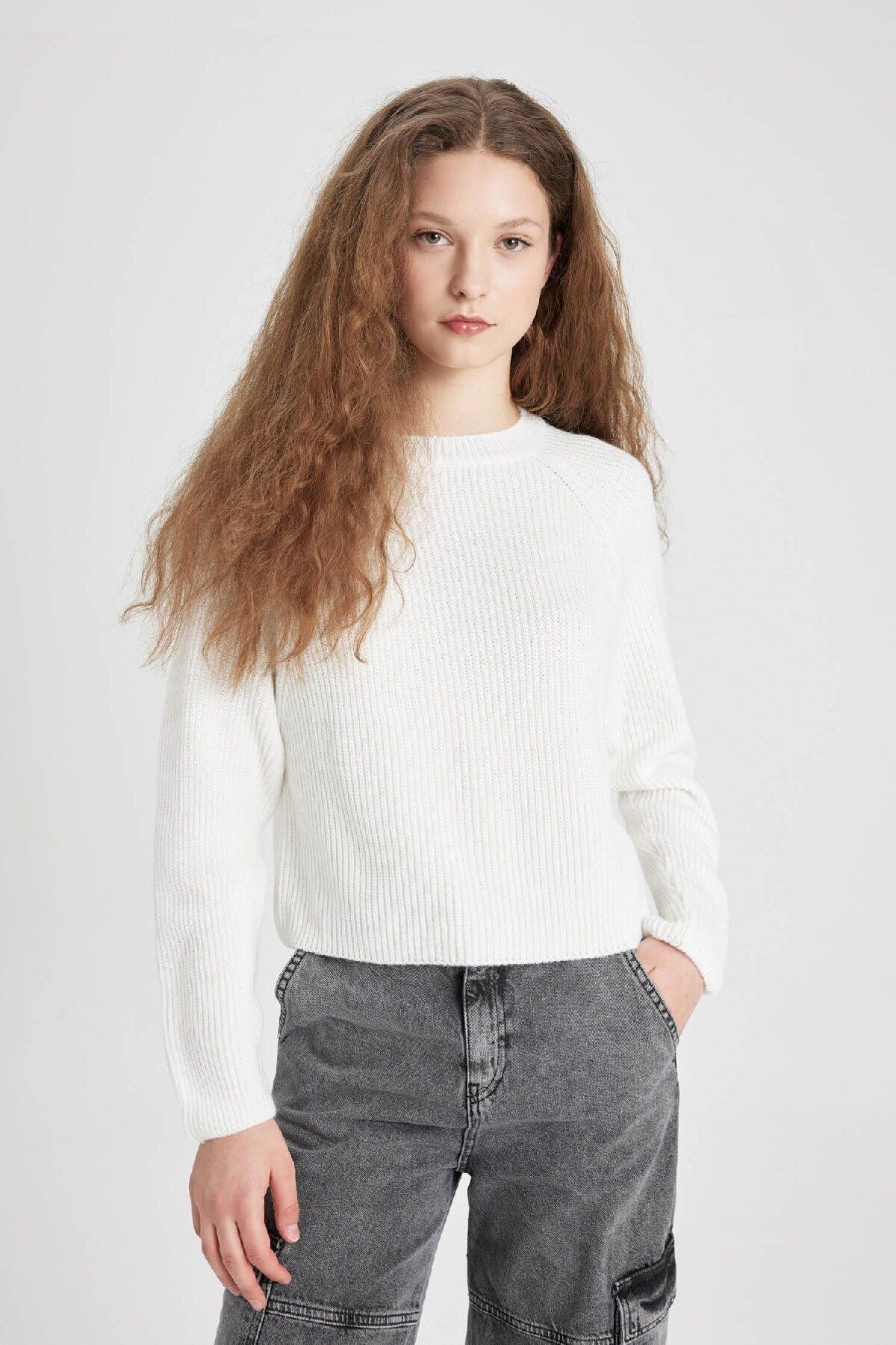 Coool Regular Fit Bisiklet Yaka Basic Düz Triko Kazak L2567az24wn - 5