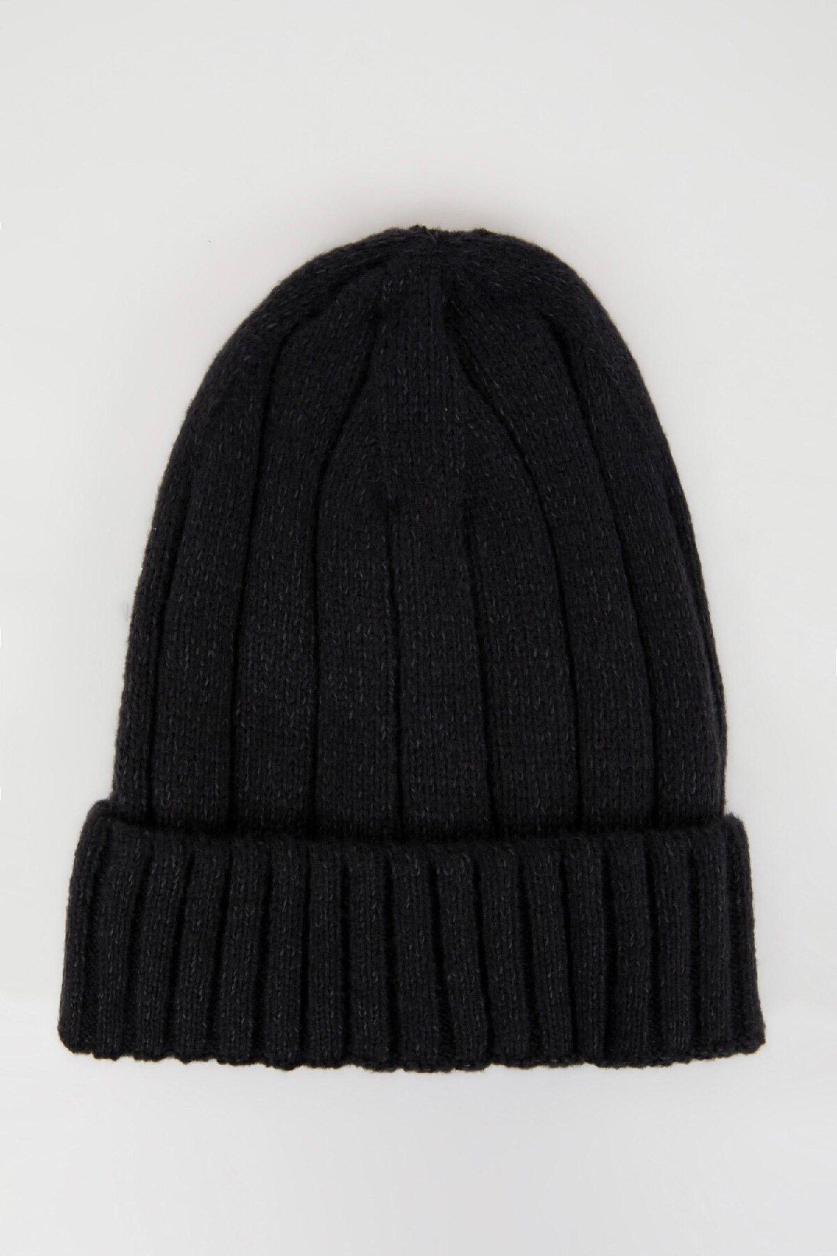 DeFacto-Men's Corded Basic Plain Knitted Beret C7139Ax24Wn 2