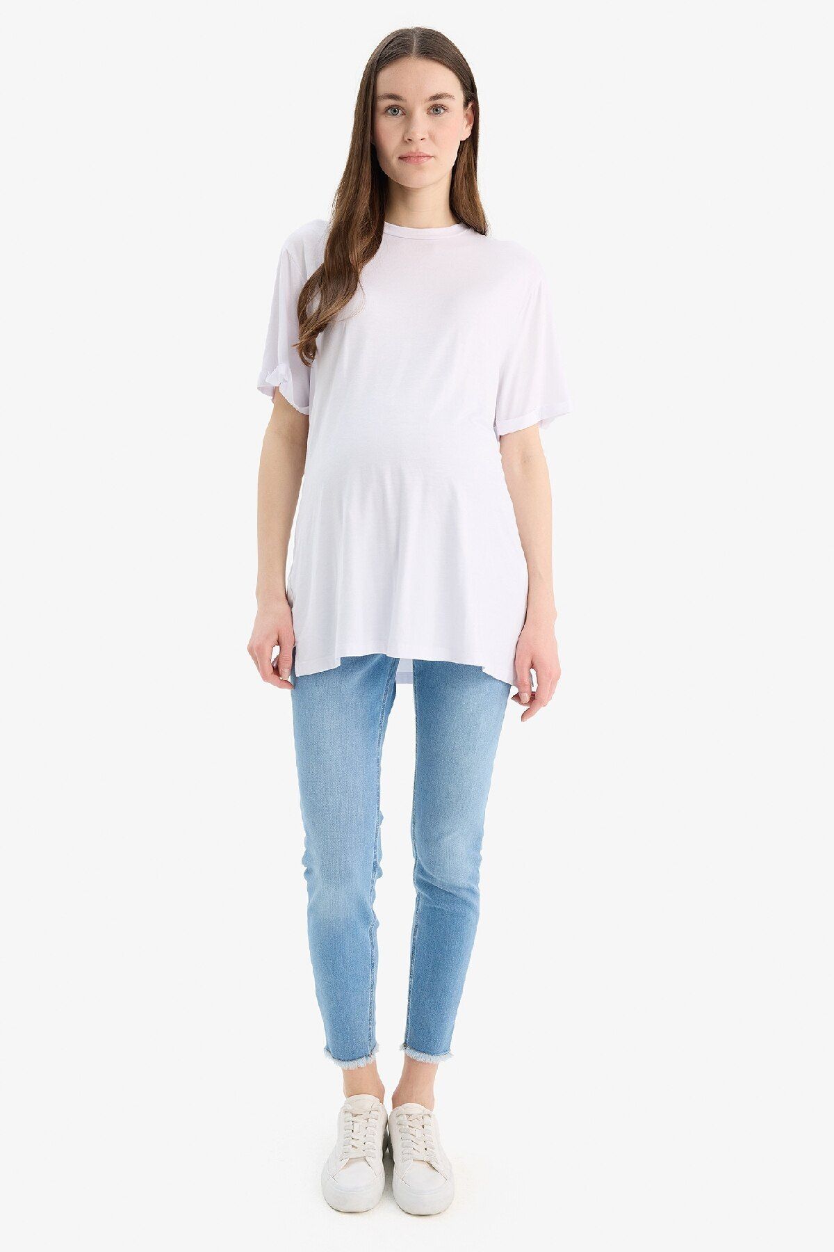 DeFacto-Skinny Fit, magas derekú, egyenes lábú, hosszú kismamanadrág Z6878AZ24SP 4