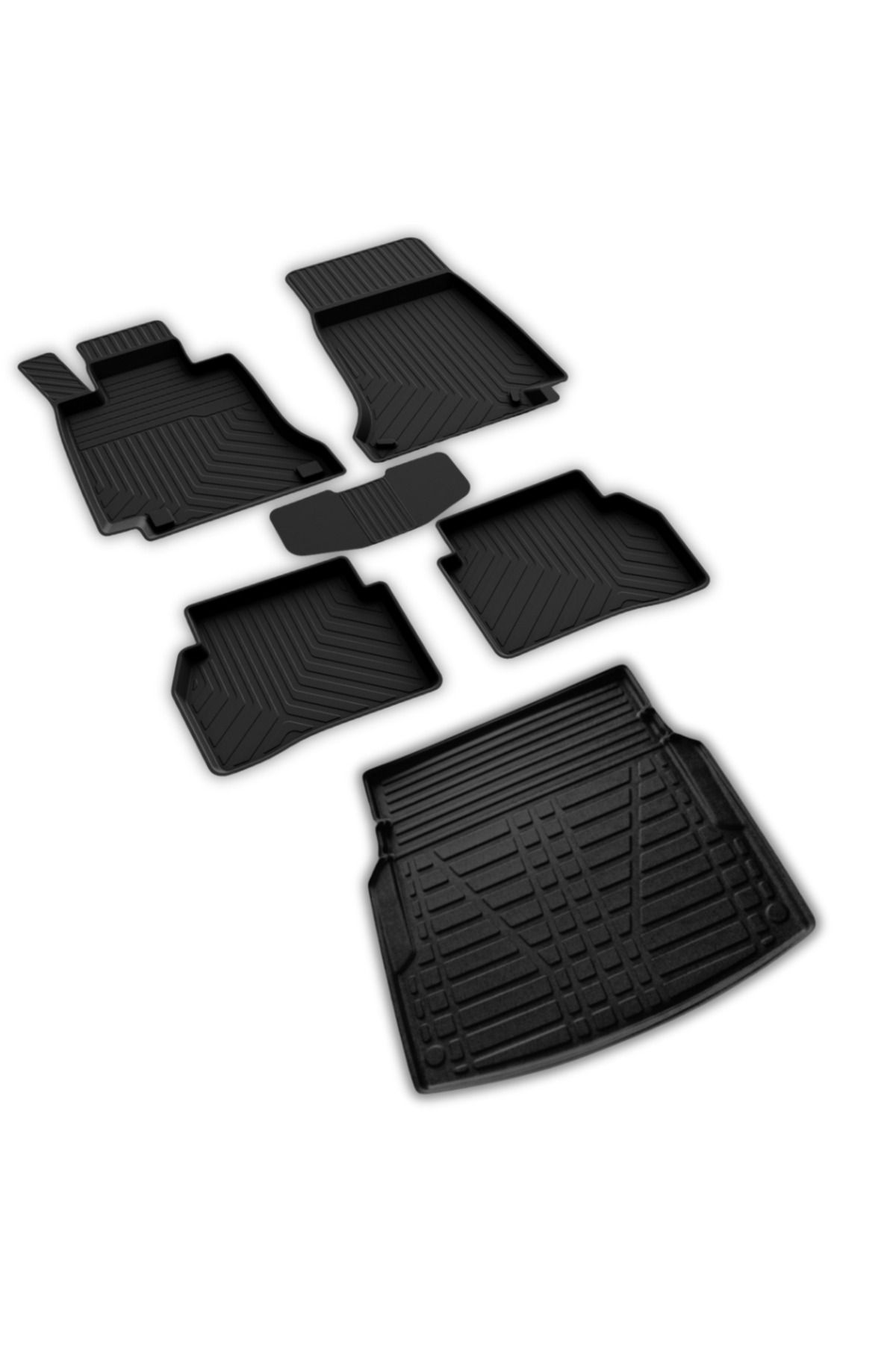 ferrous autoaccessories Mercedes E Serisi W212 Ferrous 4D Paspas ve Rampalı 3D Bagaj Havuzu 2010 2015