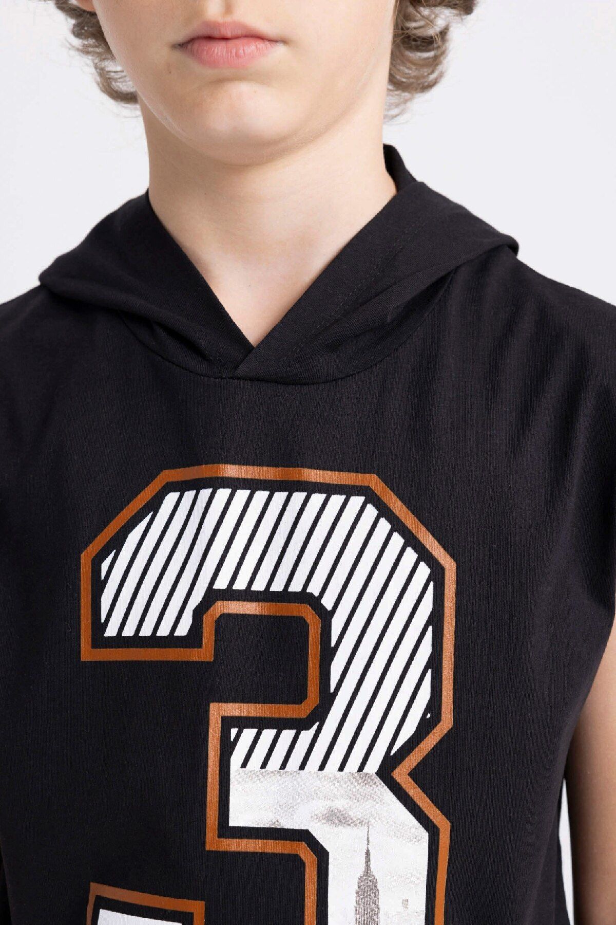 DeFacto-Boy's Undershirt - Hooded and Printed, C5102A824Sm 5