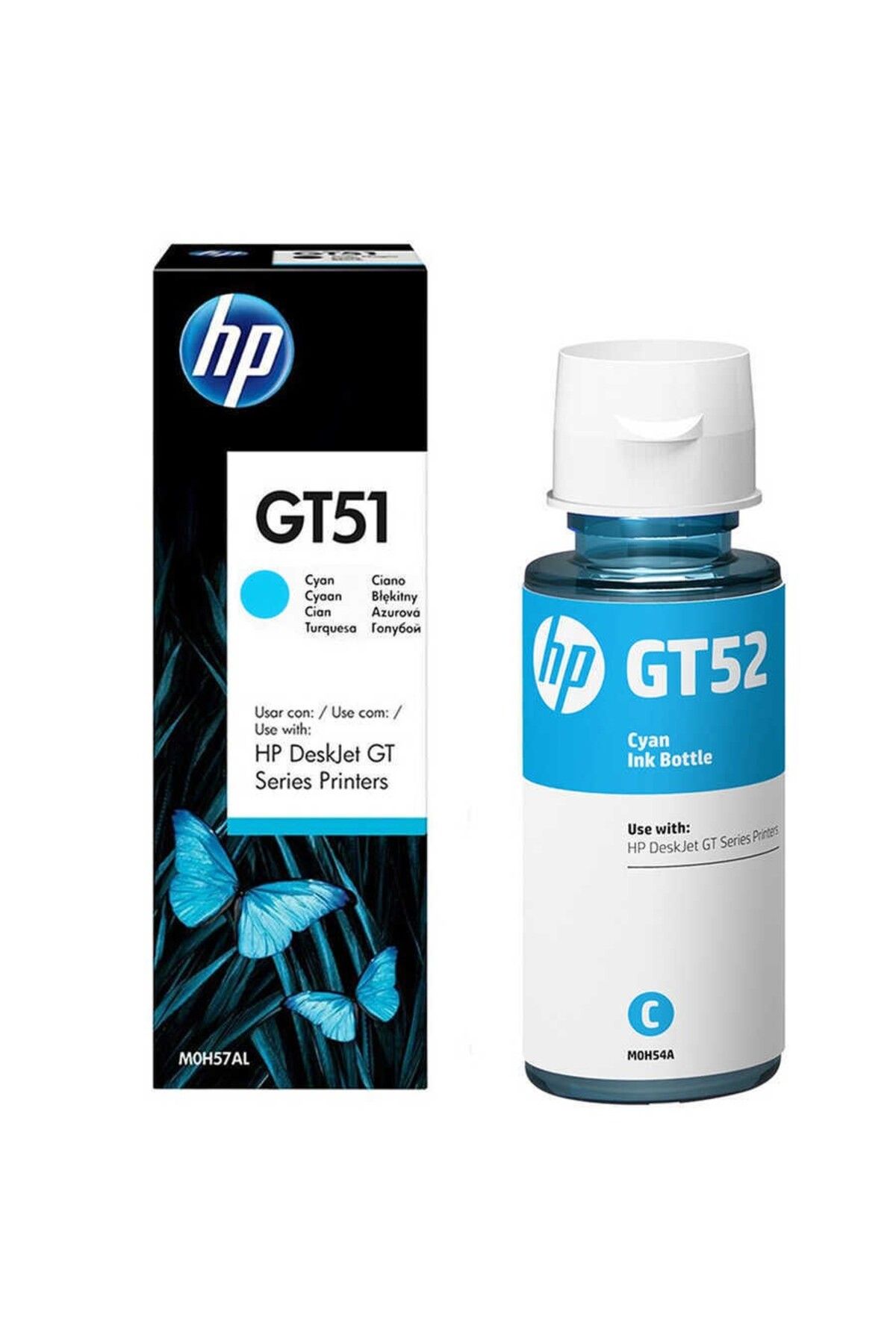 HP GT52-M0H54AE Orijinal Mavi Mürekkep