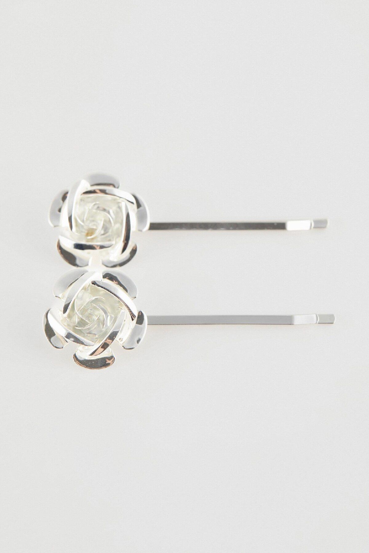 DeFacto-2er-Pack dünne Schnallen mit Blumendetail D0177axns 3