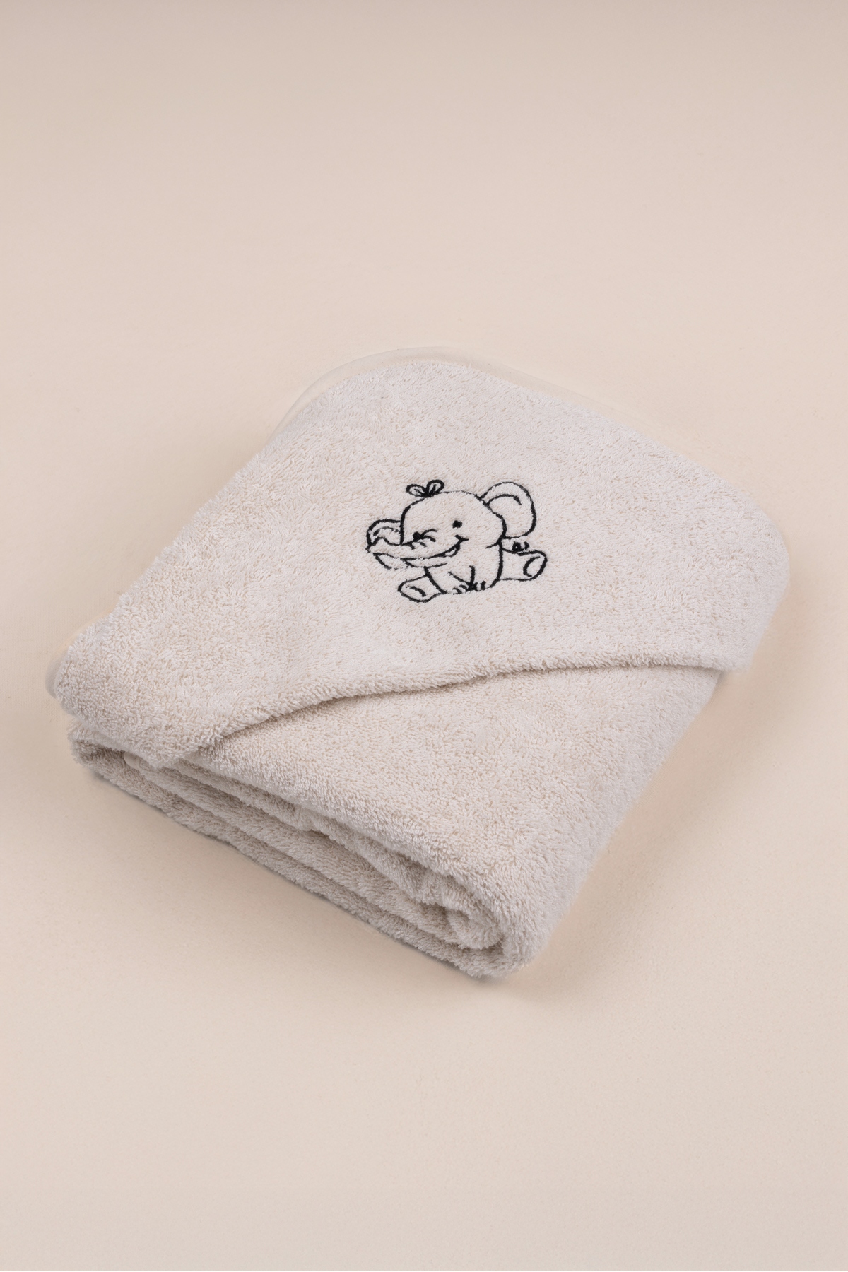 EIFIN Pamuklu Bebek Havlu Kundak Fil Nakışlı fotoğrafı 3 (önizleme)