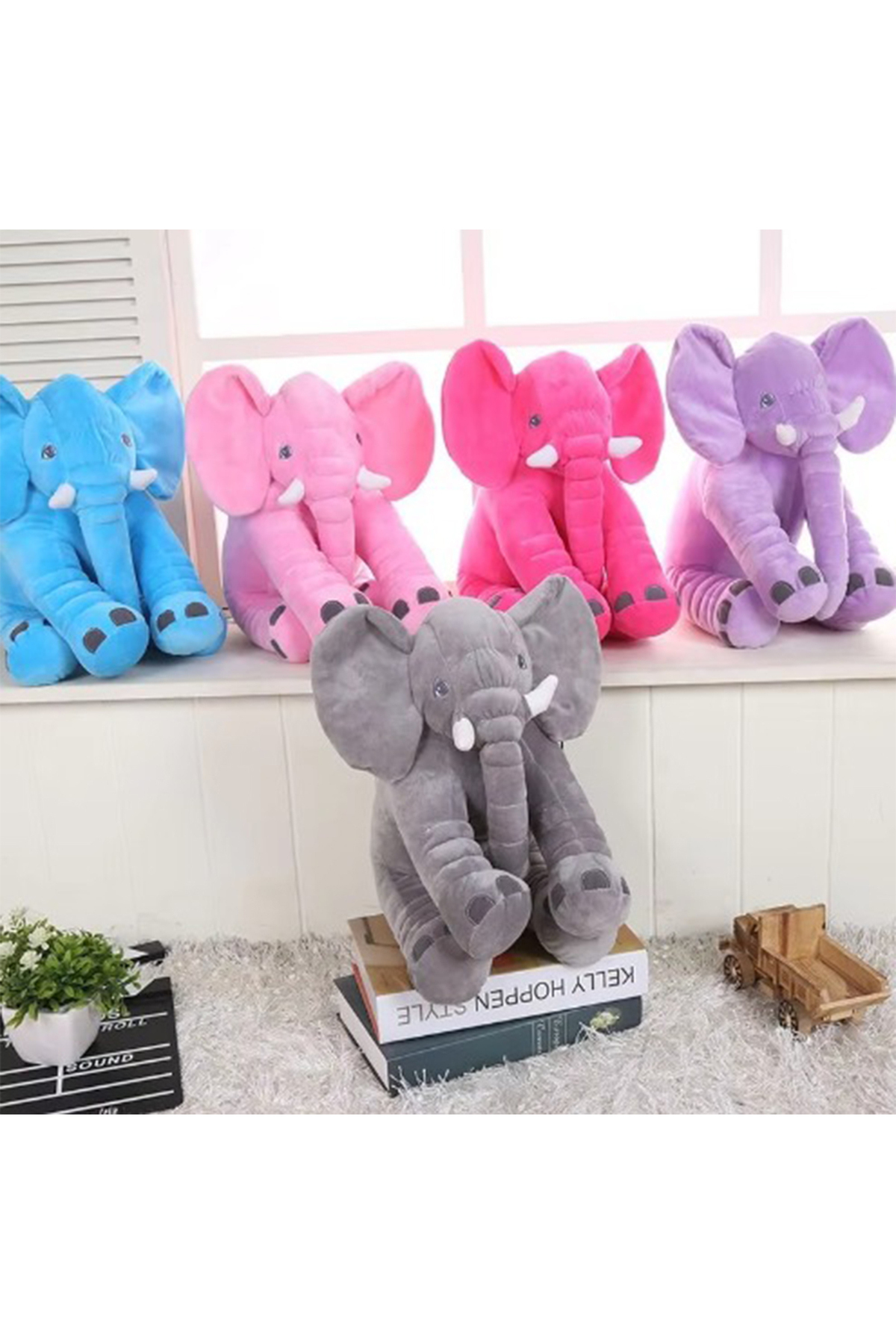 Pandamkee Uyku Arkadaşım Fil - Büyük Yumuşak Peluş Fil 35 Cm fotoğrafı 4 (önizleme)