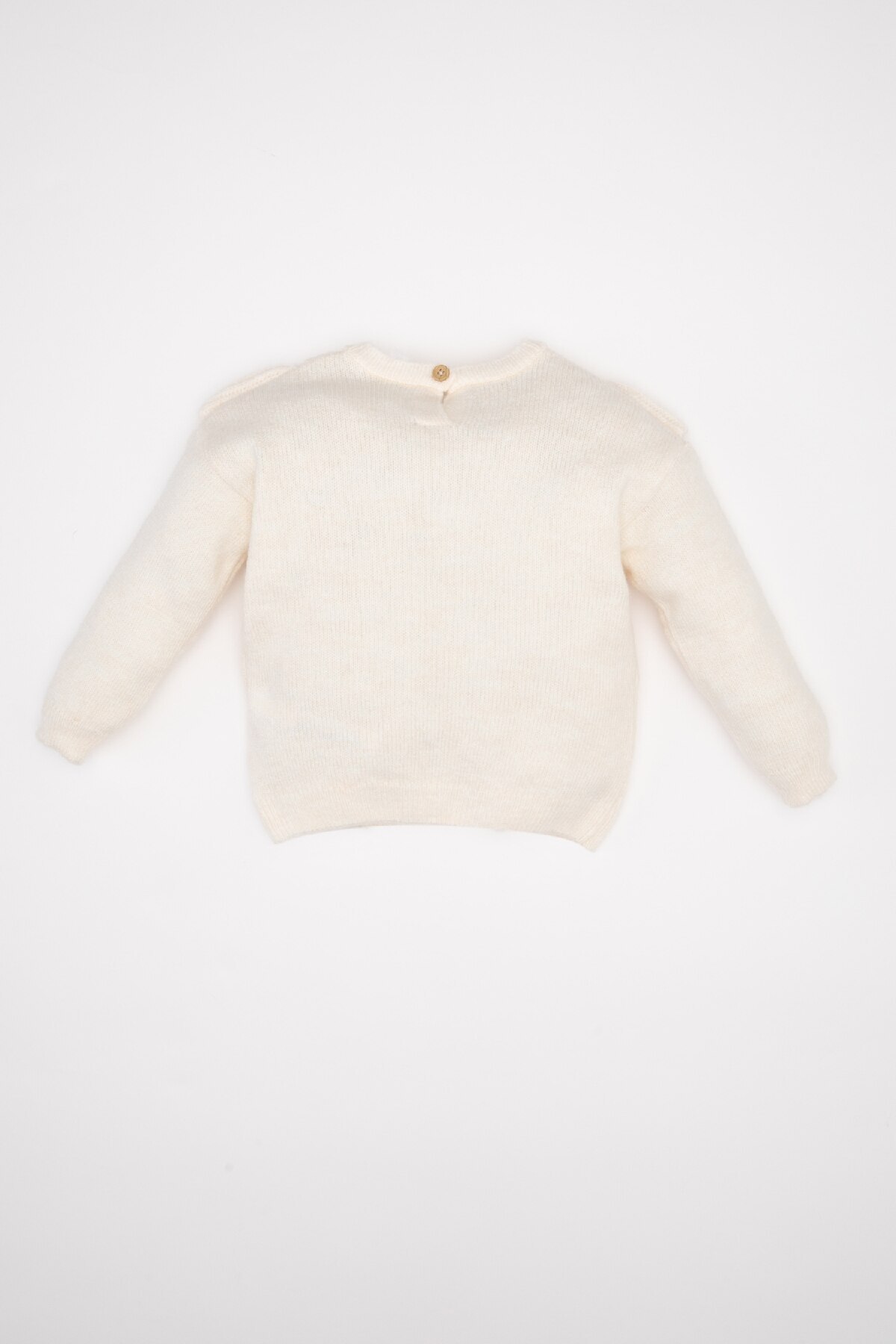 Defacto Kız Bebek Bisiklet Yaka Triko Kazak A4086a524au fotoğrafı 5 (önizleme)