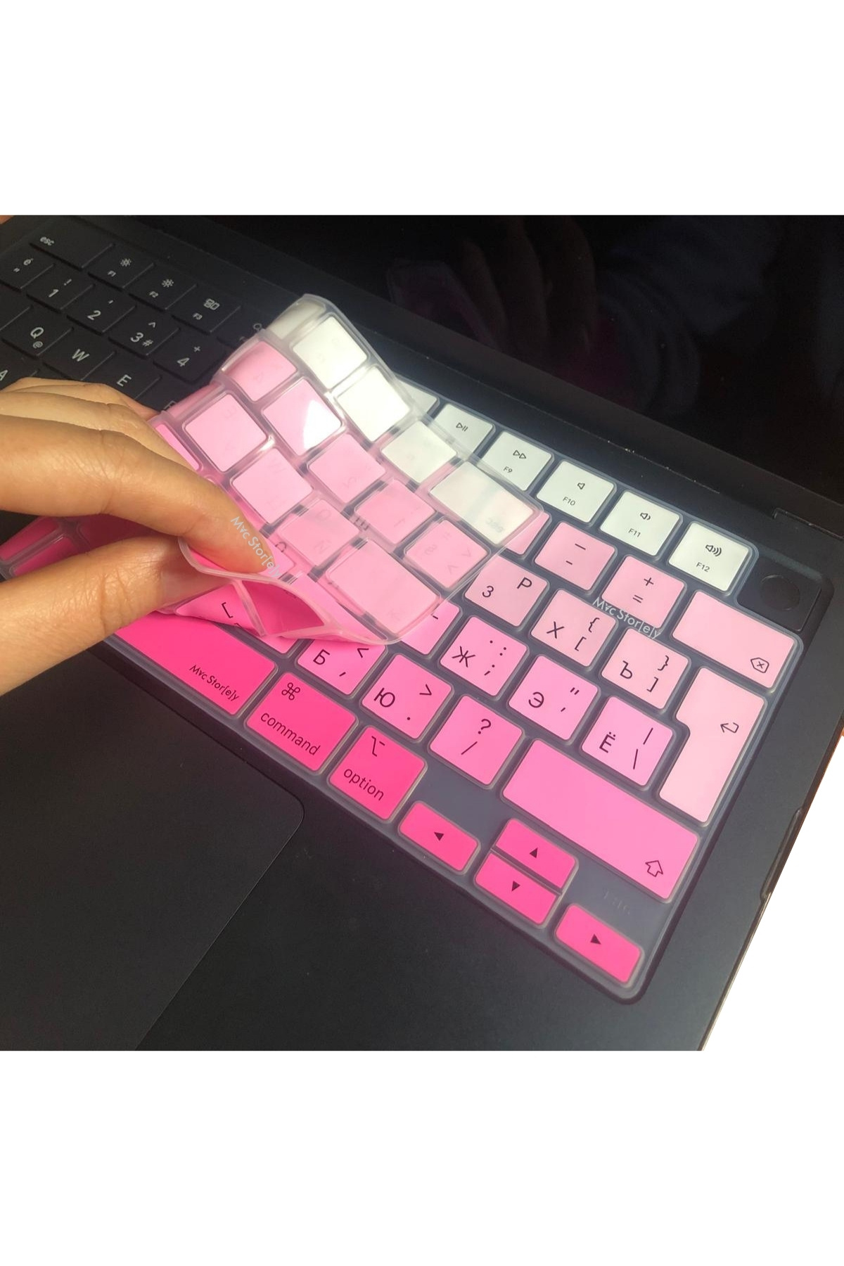Mcstorey-Russian Keyboard Protector for MacBook Air Pro Case M1-M2-M3-M4 (Uk-Eu) A2681 A2941 A2442 A2485 Gradient 5