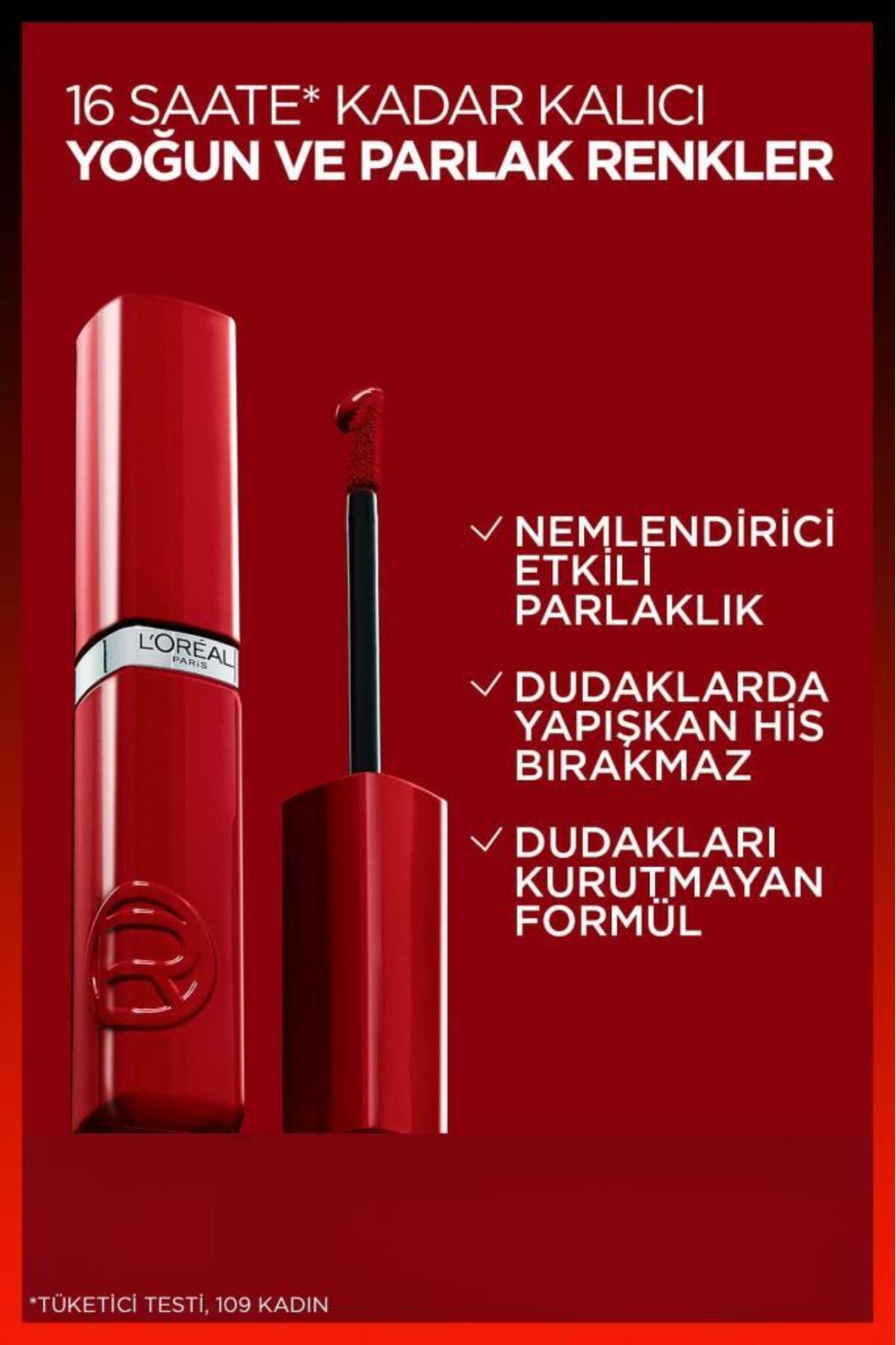 رژ لب مایع براق Infaillible Laque Resistance - 520 Berry Bordeaux — رنگ LPINFLAQUELIKITRUJ — تصویر 4 از 8